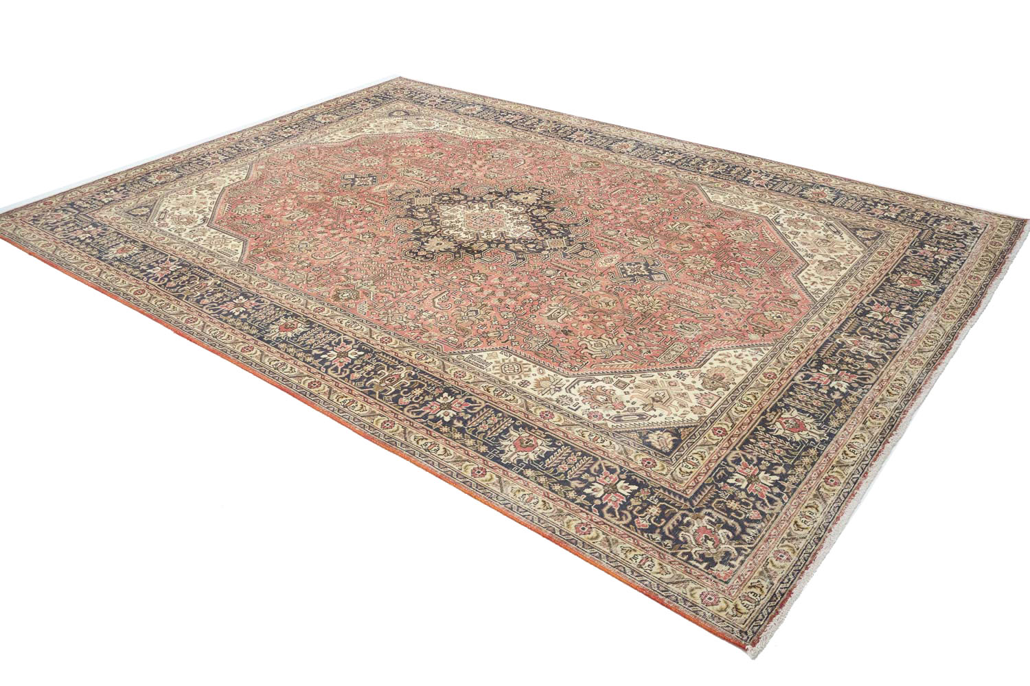 8'2x11'3 Hand Knotted Floral Traditional Wool Oriental Rug - Image 4