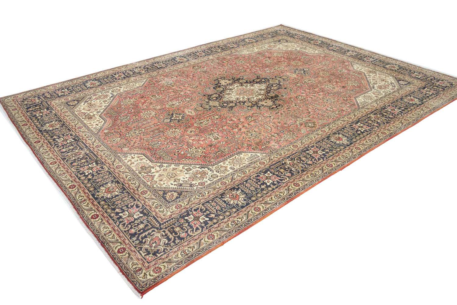 8'2x11'3 Hand Knotted Floral Traditional Wool Oriental Rug - Image 5