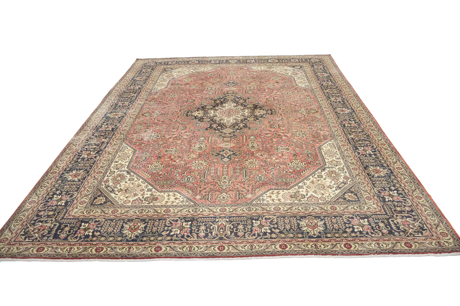 8'2x11'3 Hand Knotted Floral Traditional Wool Oriental Rug - Image 6