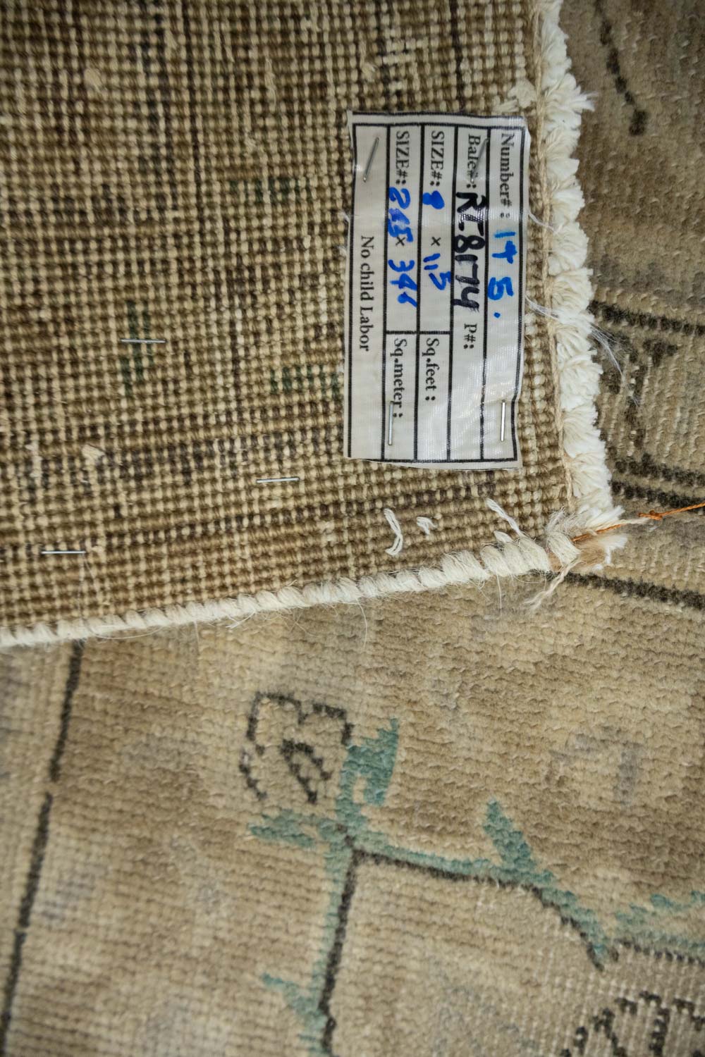 8'1x11'3 Hand Knotted Floral Traditional Wool Oriental Rug - Image 17