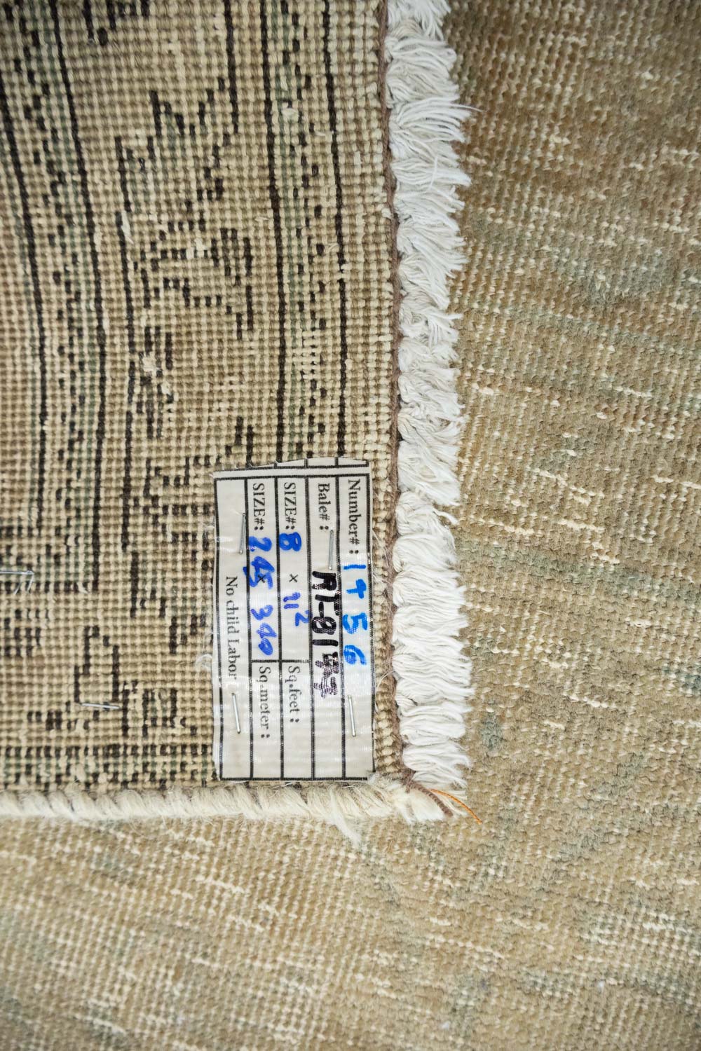 8'0x11'1 Hand Knotted Floral Traditional Wool Oriental Rug - Image 16