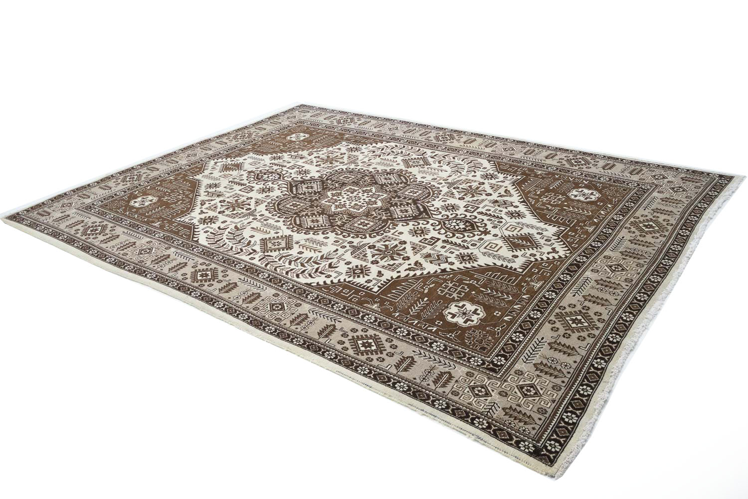 8'9x11'7 Hand Knotted Floral Traditional Wool Oriental Rug - Image 4
