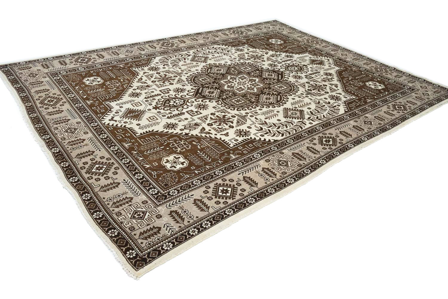 8'9x11'7 Hand Knotted Floral Traditional Wool Oriental Rug - Image 5