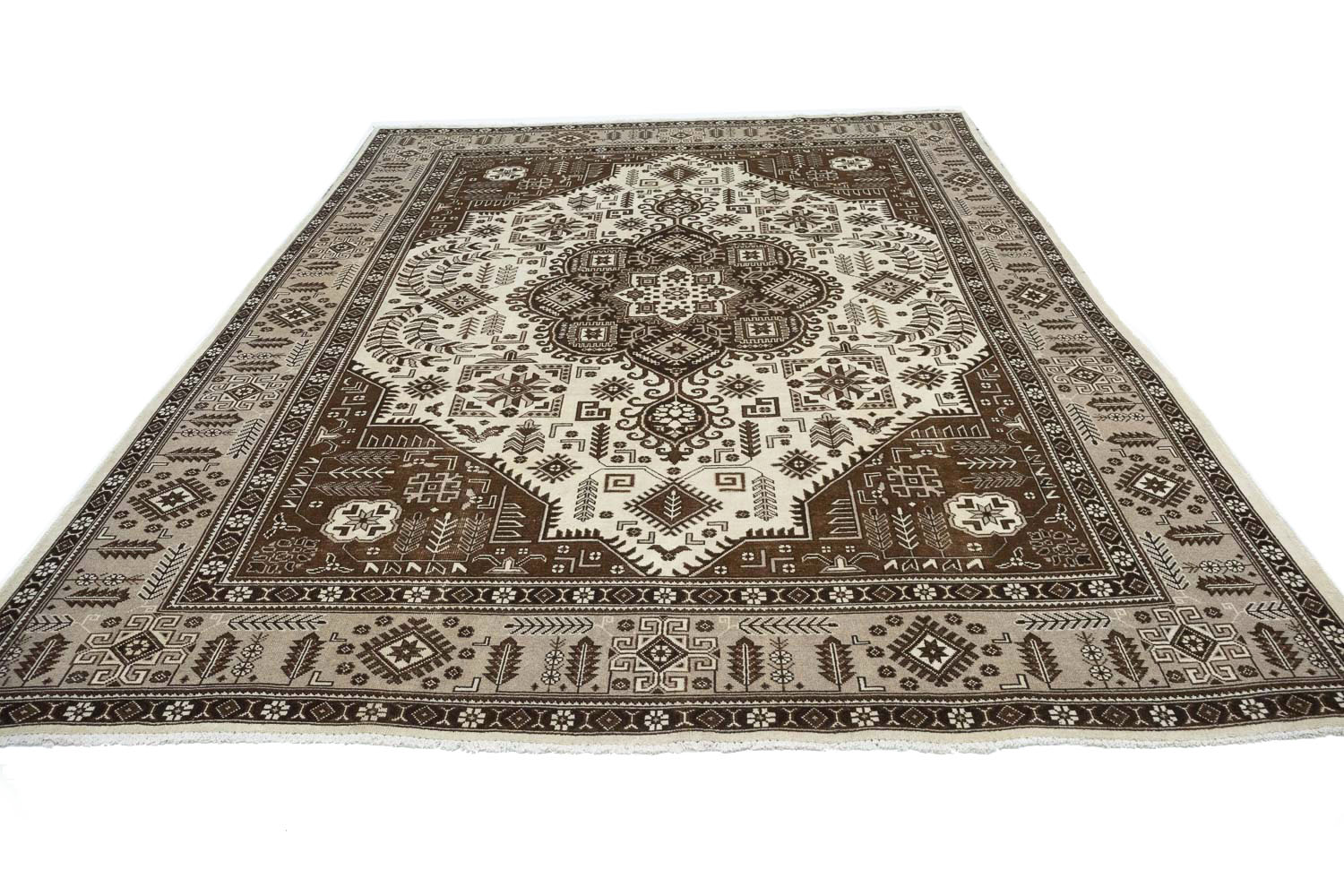 8'9x11'7 Hand Knotted Floral Traditional Wool Oriental Rug - Image 6
