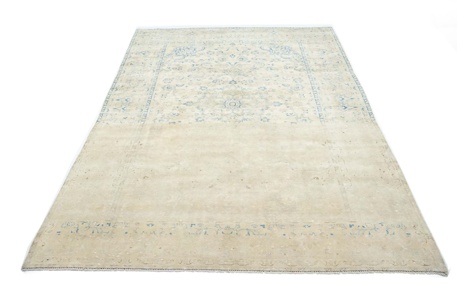 8'5x11'10 Hand Knotted Floral Traditional Wool Oriental Rug - Image 3