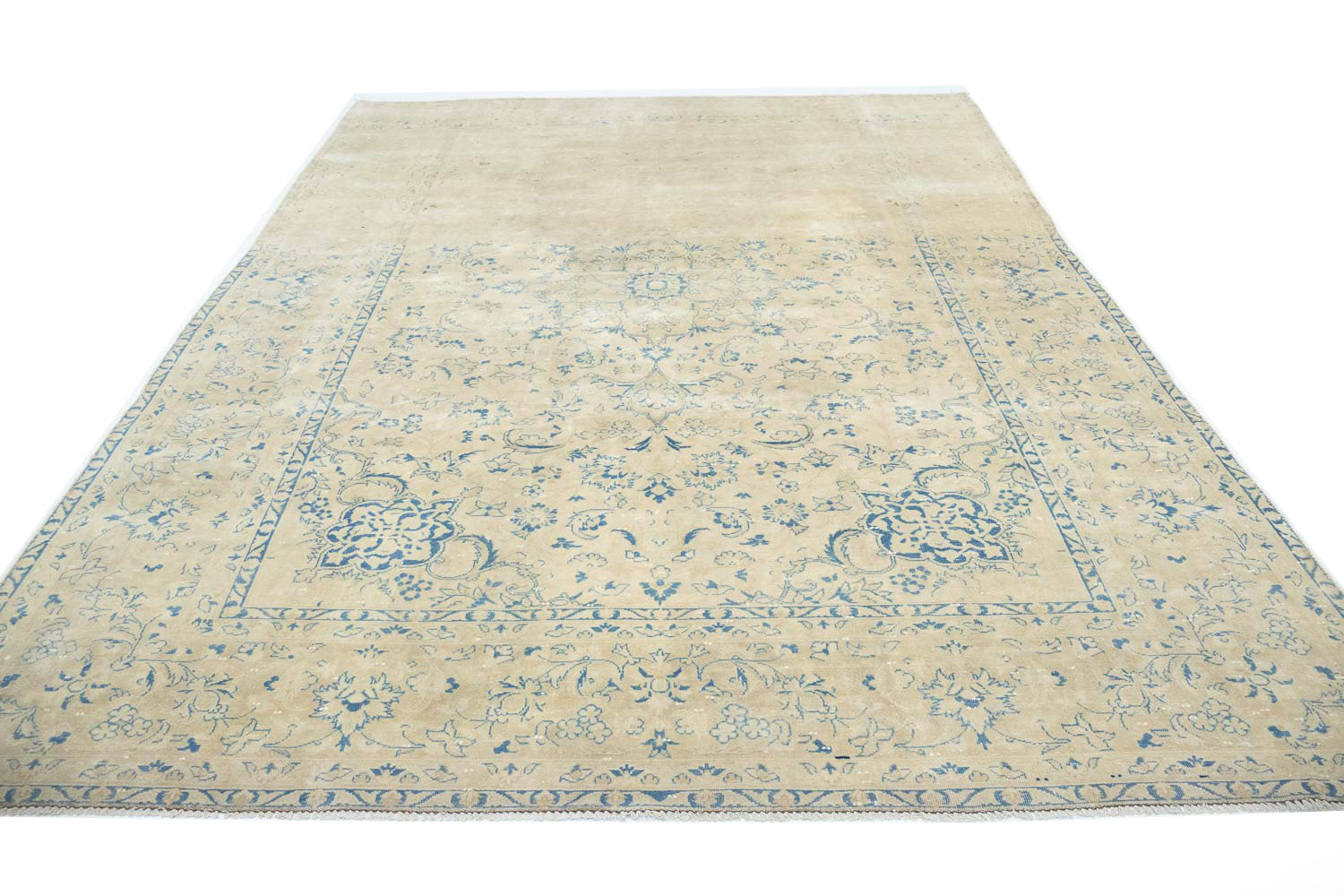 8'5x11'10 Hand Knotted Floral Traditional Wool Oriental Rug - Image 4