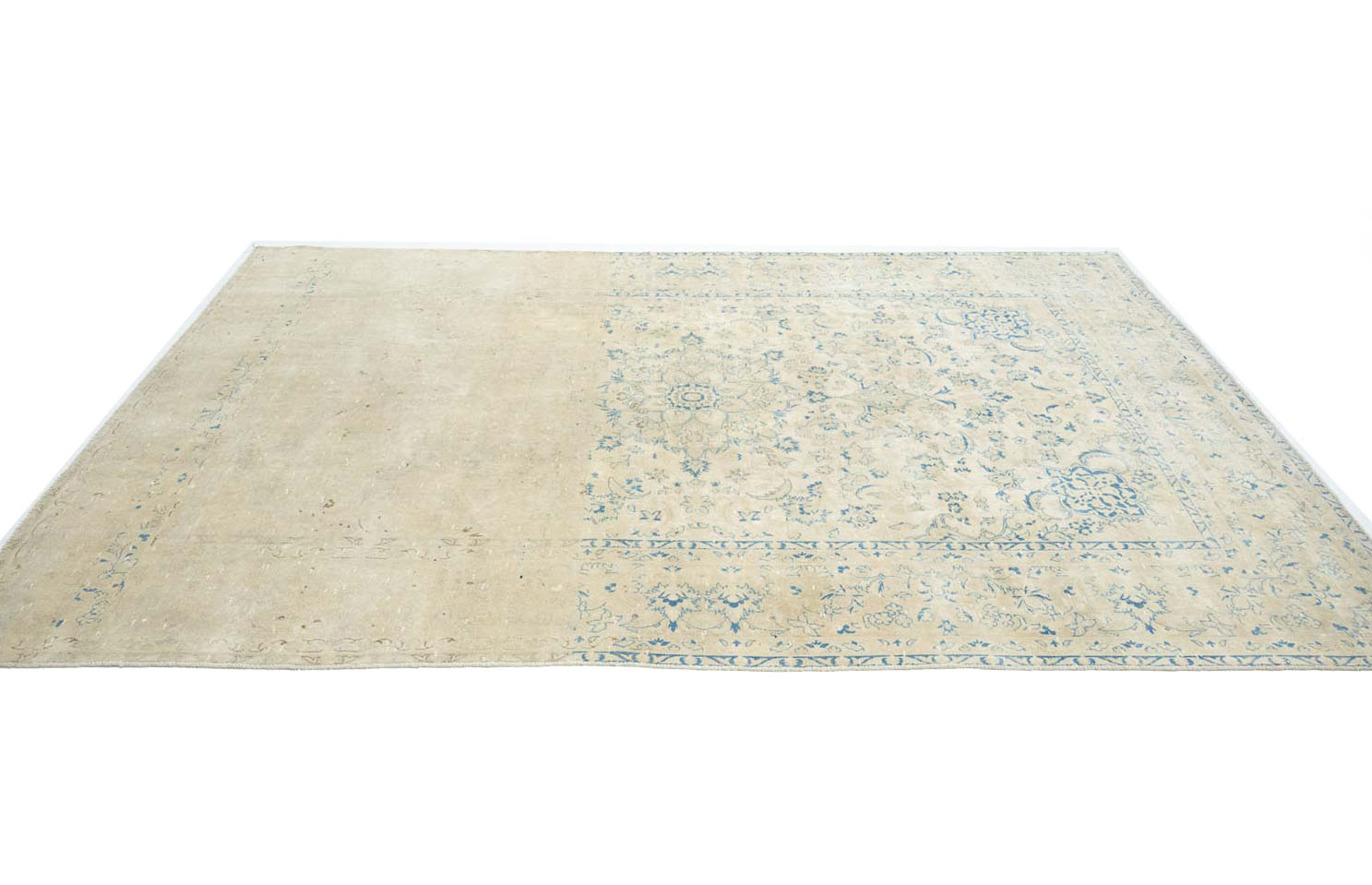 8'5x11'10 Hand Knotted Floral Traditional Wool Oriental Rug - Image 7