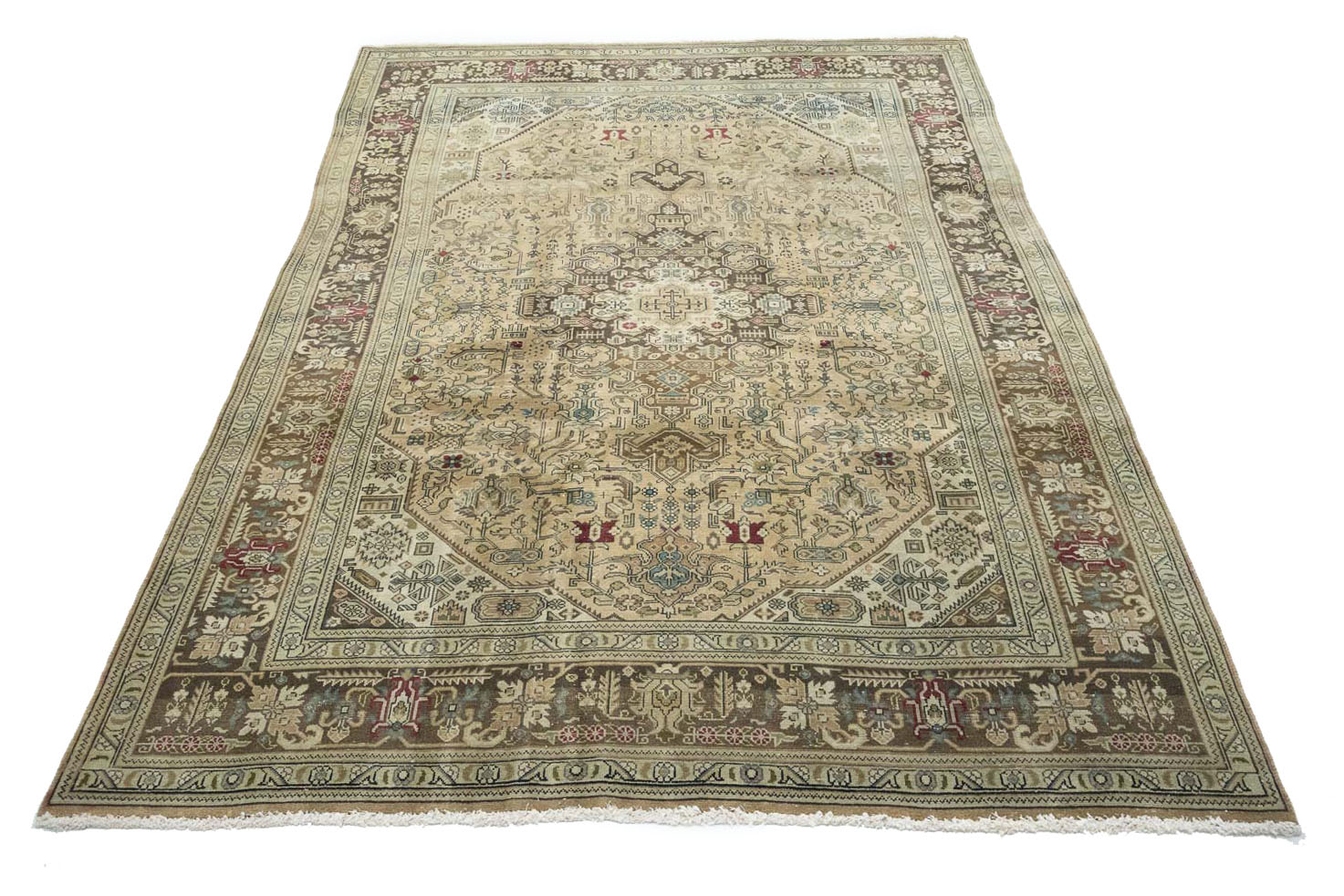 8'2x10'11 Hand Knotted Floral Traditional Wool Oriental Rug - Image 3