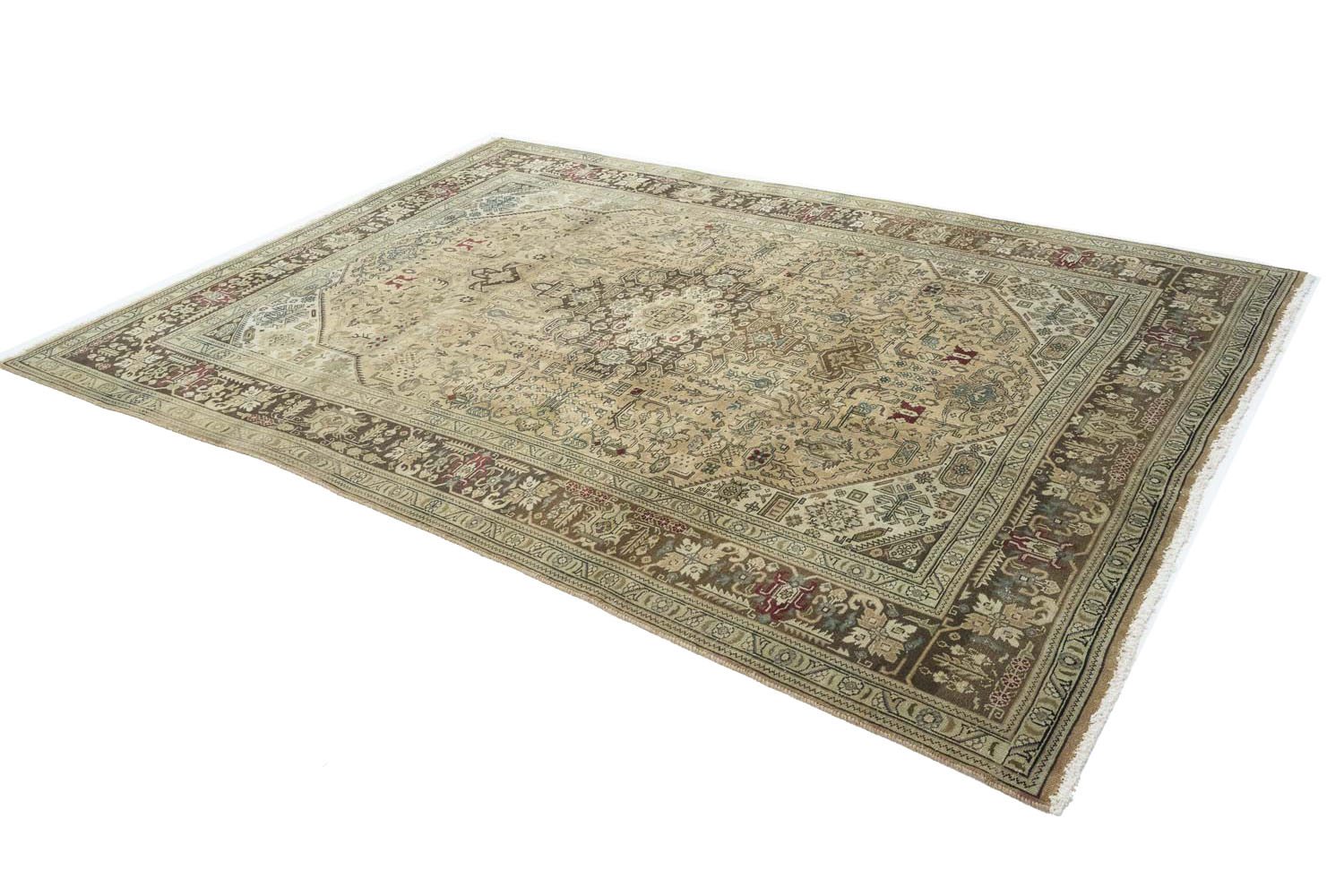 8'2x10'11 Hand Knotted Floral Traditional Wool Oriental Rug - Image 6