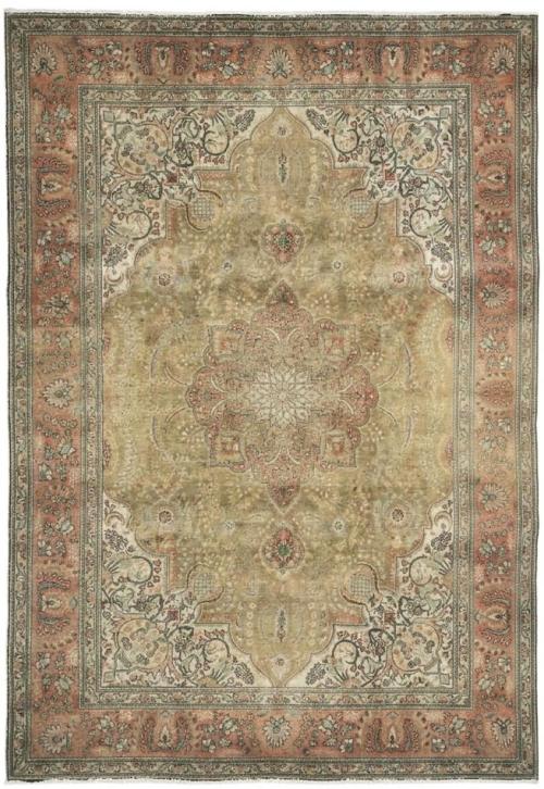 8'0x11'2 Hand Knotted Floral Traditional Wool Oriental Rug