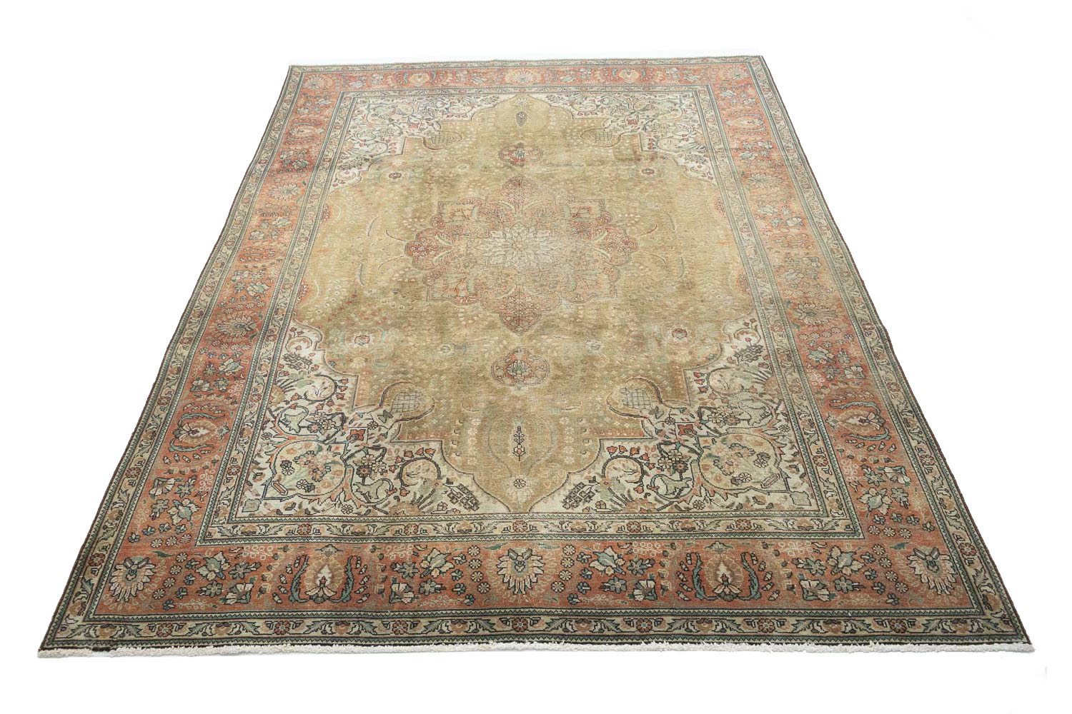 8'0x11'2 Hand Knotted Floral Traditional Wool Oriental Rug - Image 3