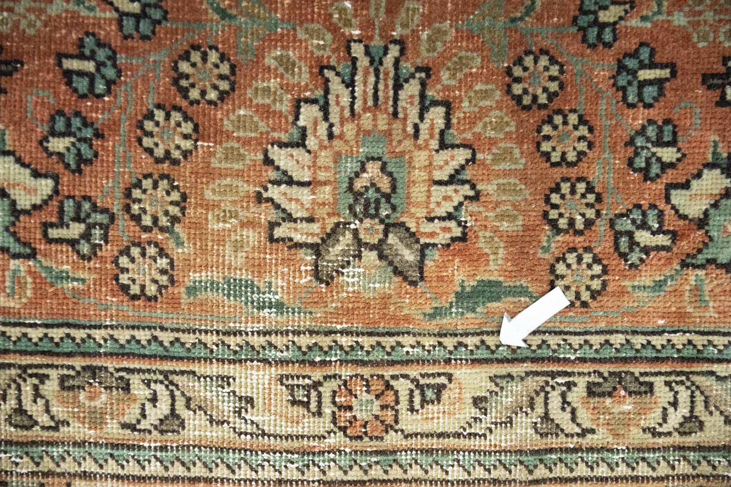 8'0x11'2 Hand Knotted Floral Traditional Wool Oriental Rug - Image 13
