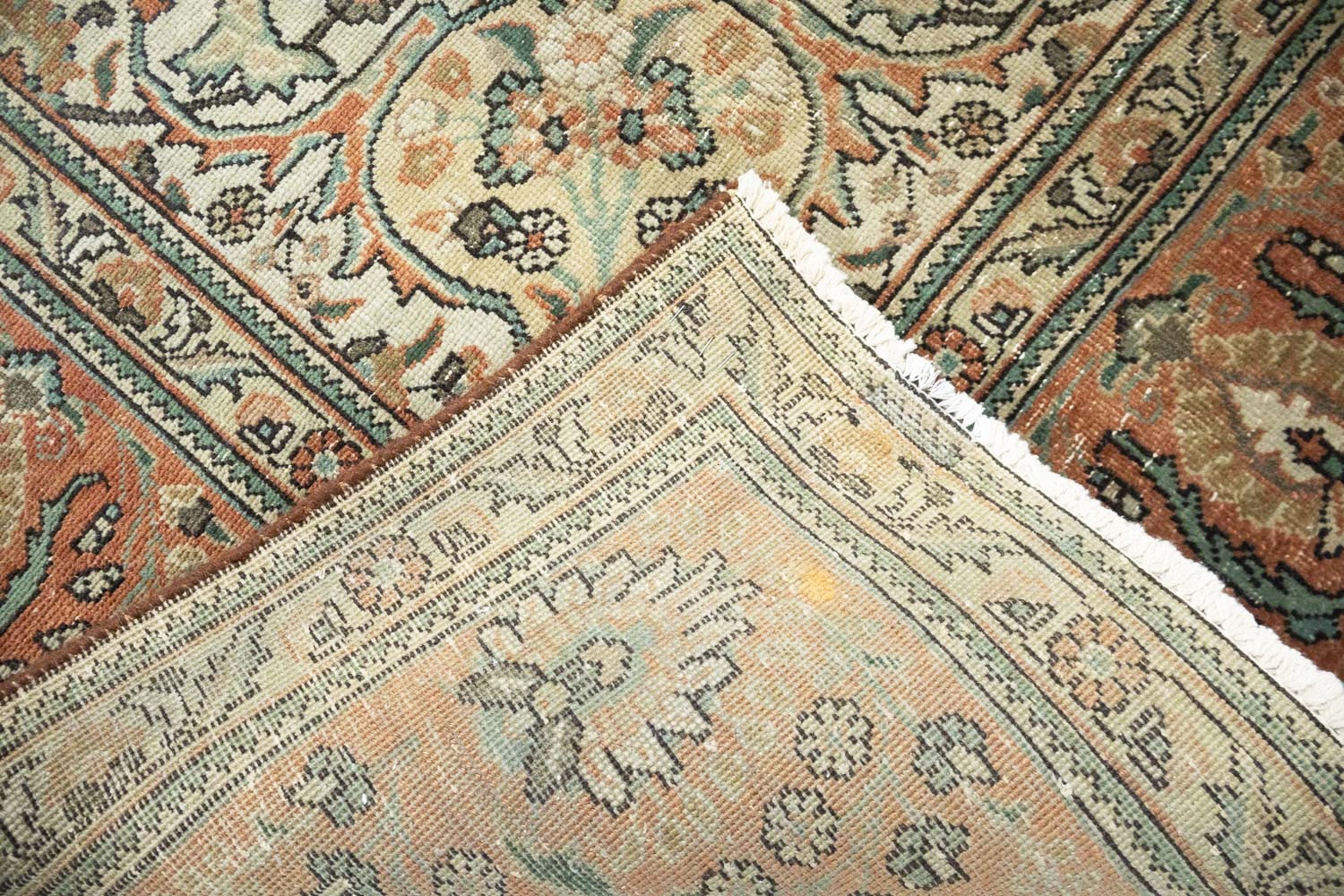 8'0x11'2 Hand Knotted Floral Traditional Wool Oriental Rug - Image 16