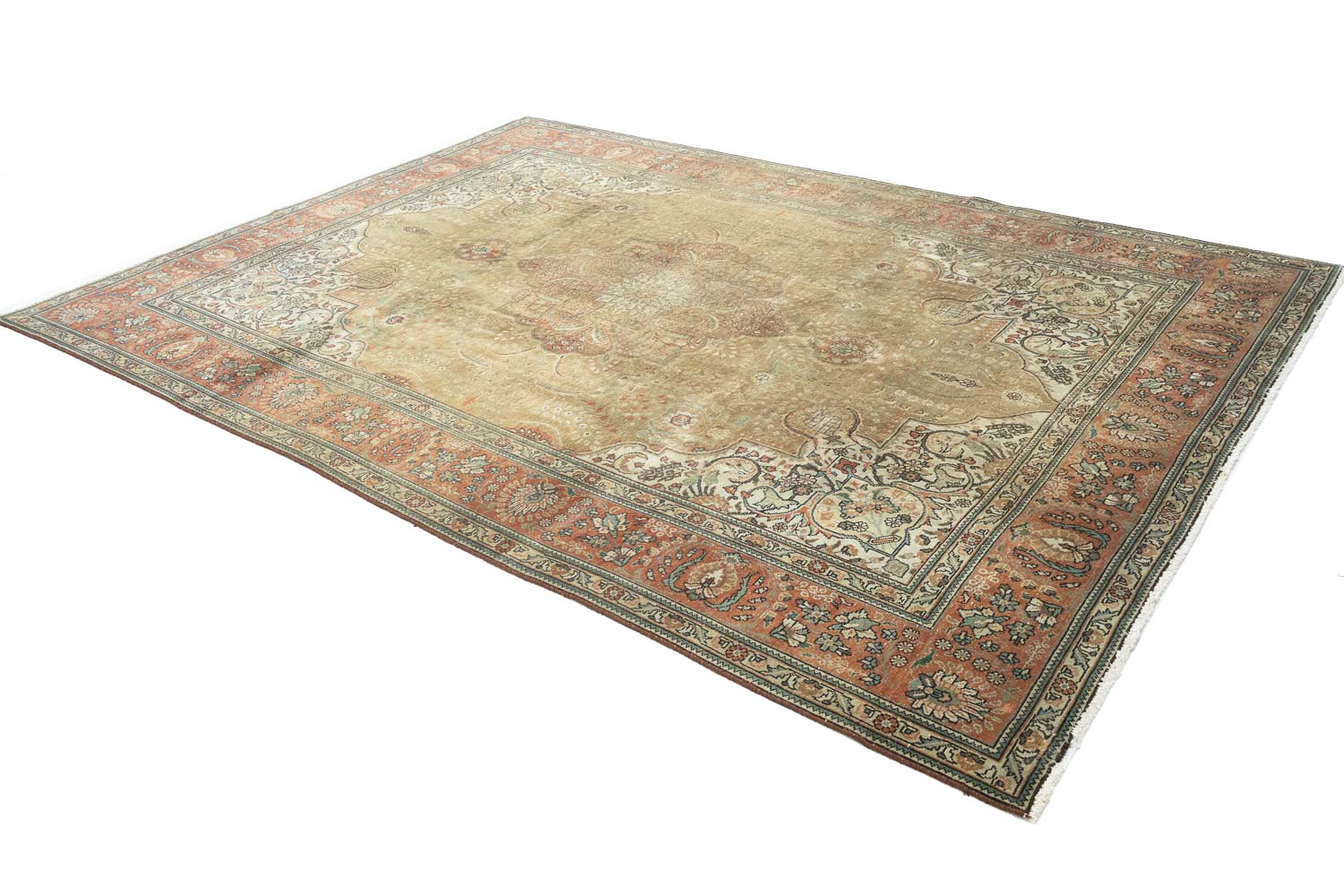8'0x11'2 Hand Knotted Floral Traditional Wool Oriental Rug - Image 4