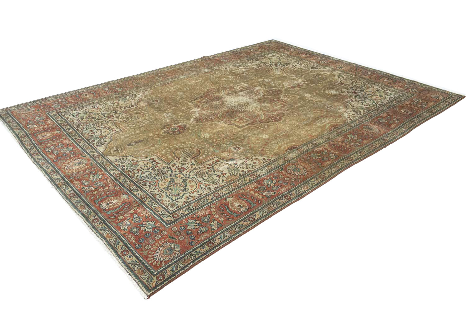 8'0x11'2 Hand Knotted Floral Traditional Wool Oriental Rug - Image 12