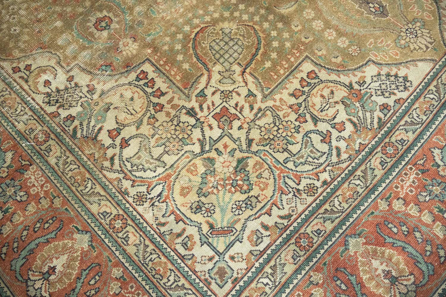 8'0x11'2 Hand Knotted Floral Traditional Wool Oriental Rug - Image 8