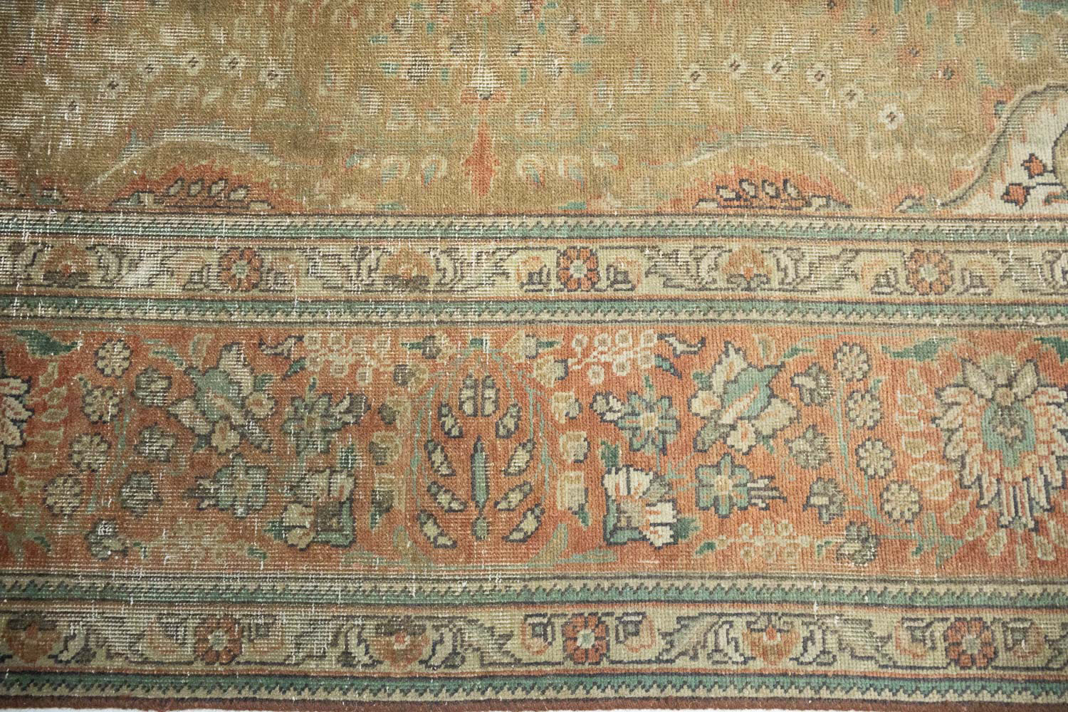 8'0x11'2 Hand Knotted Floral Traditional Wool Oriental Rug - Image 9