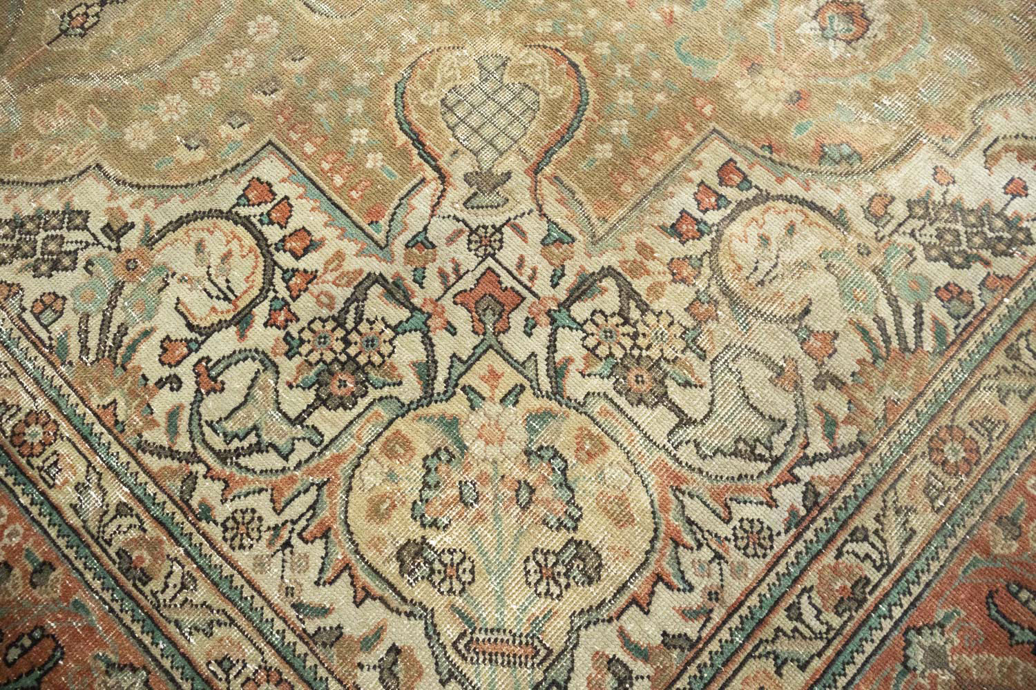 8'0x11'2 Hand Knotted Floral Traditional Wool Oriental Rug - Image 10