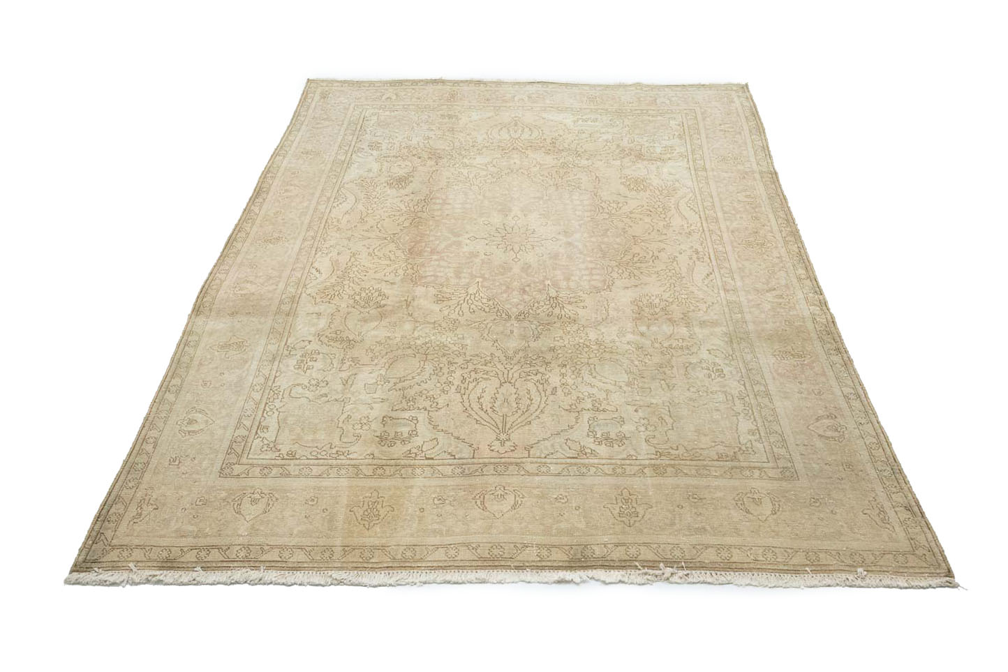 8'0x10'10 Hand Knotted Floral Traditional Wool Oriental Rug - Image 3