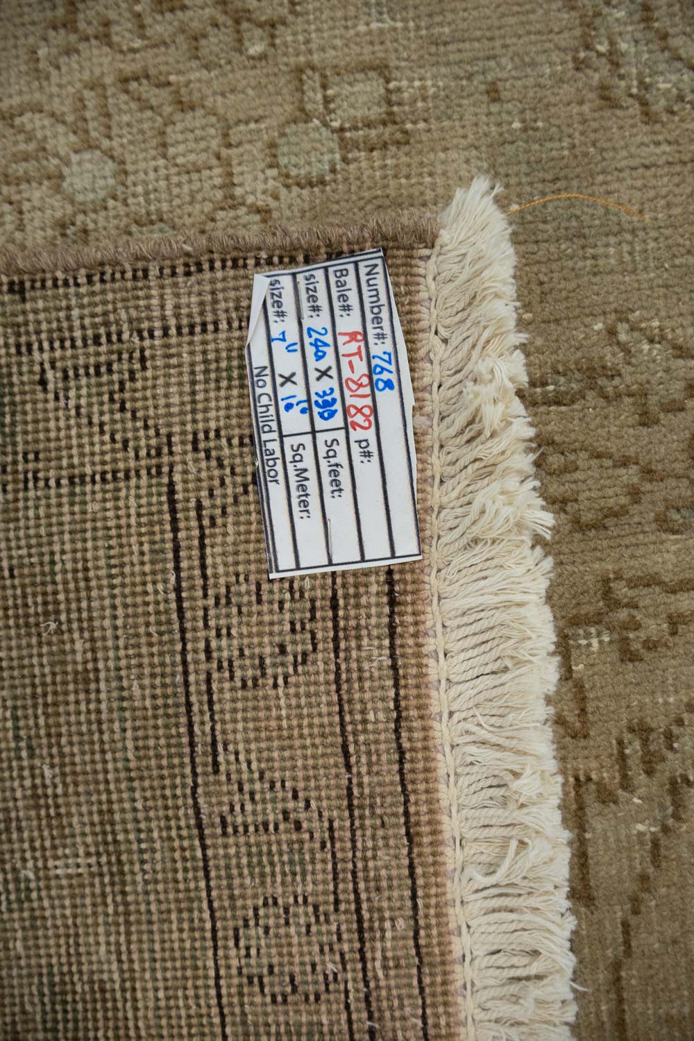 8'0x10'10 Hand Knotted Floral Traditional Wool Oriental Rug - Image 19