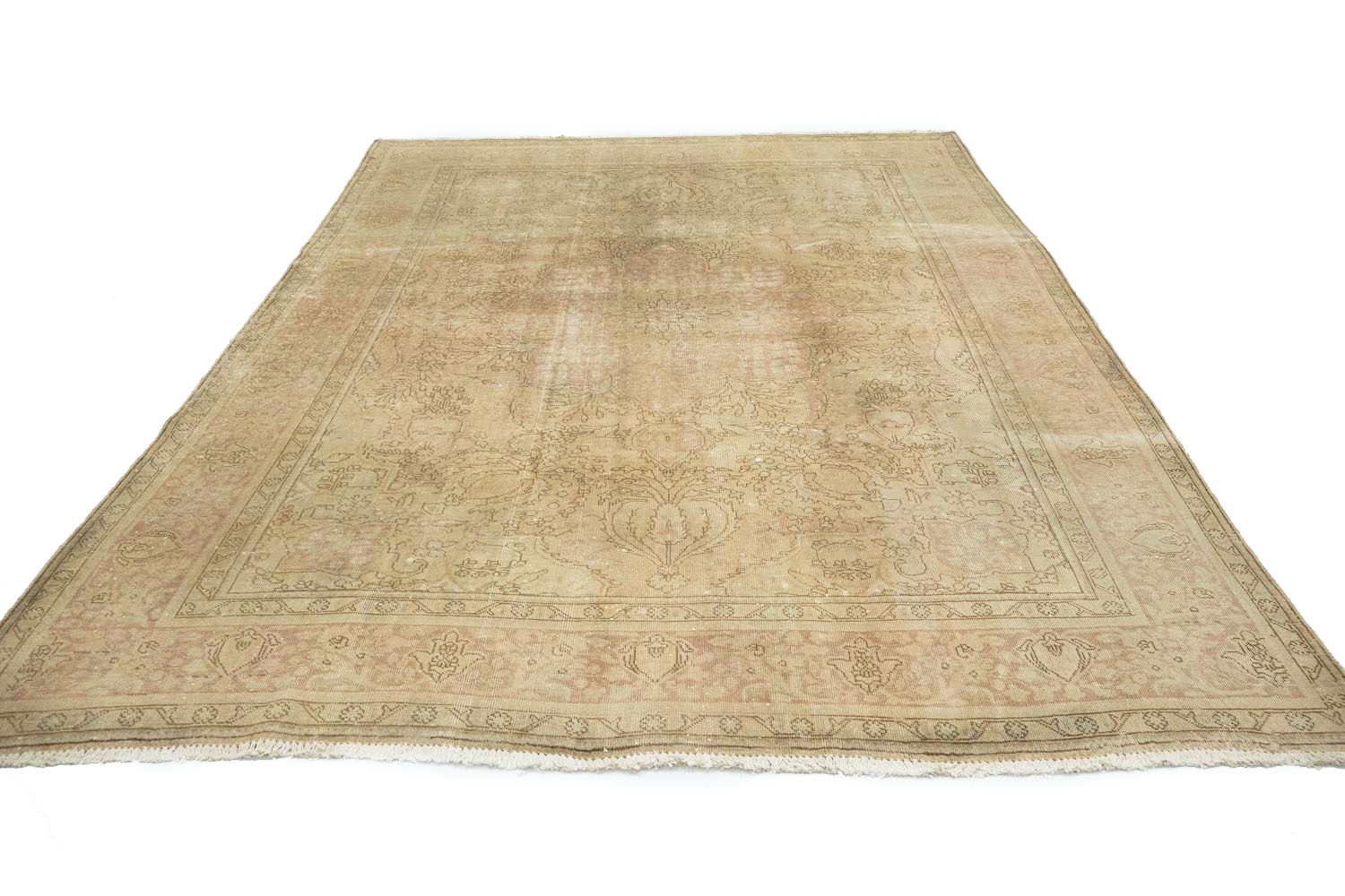 8'0x10'10 Hand Knotted Floral Traditional Wool Oriental Rug - Image 4