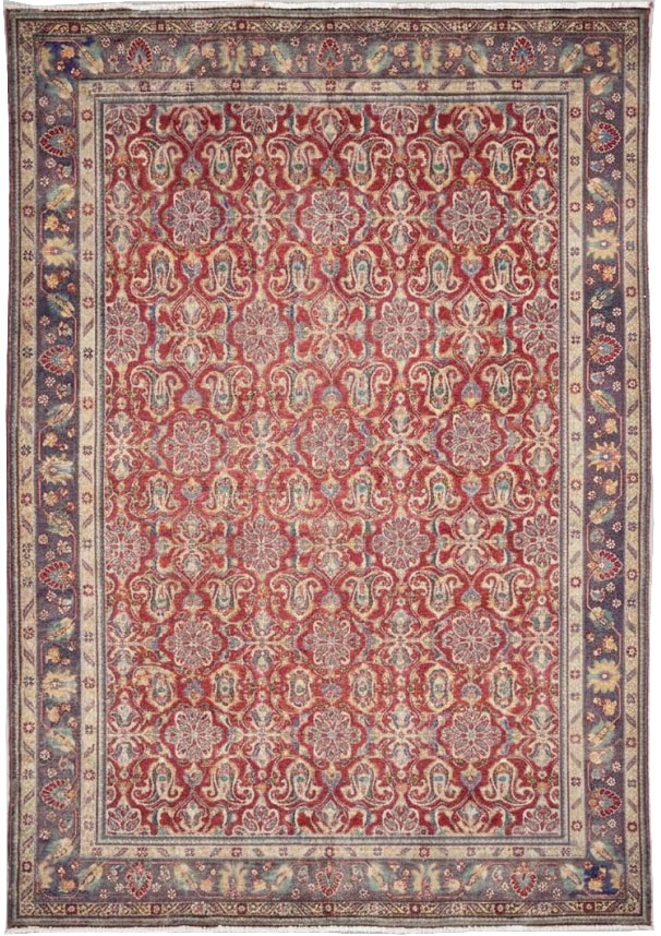 8'4x11'0 Hand Knotted Floral Traditional Wool Oriental Rug - Image 1