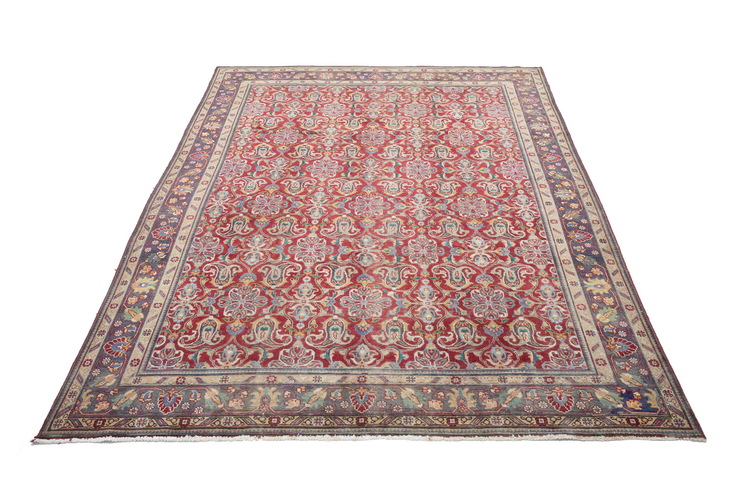 8'4x11'0 Hand Knotted Floral Traditional Wool Oriental Rug - Image 3