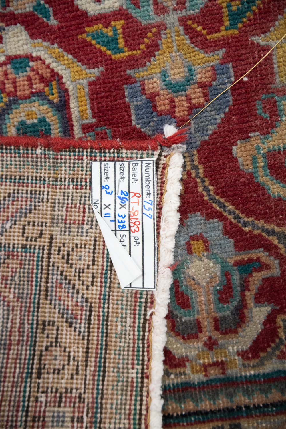 8'4x11'0 Hand Knotted Floral Traditional Wool Oriental Rug - Image 15