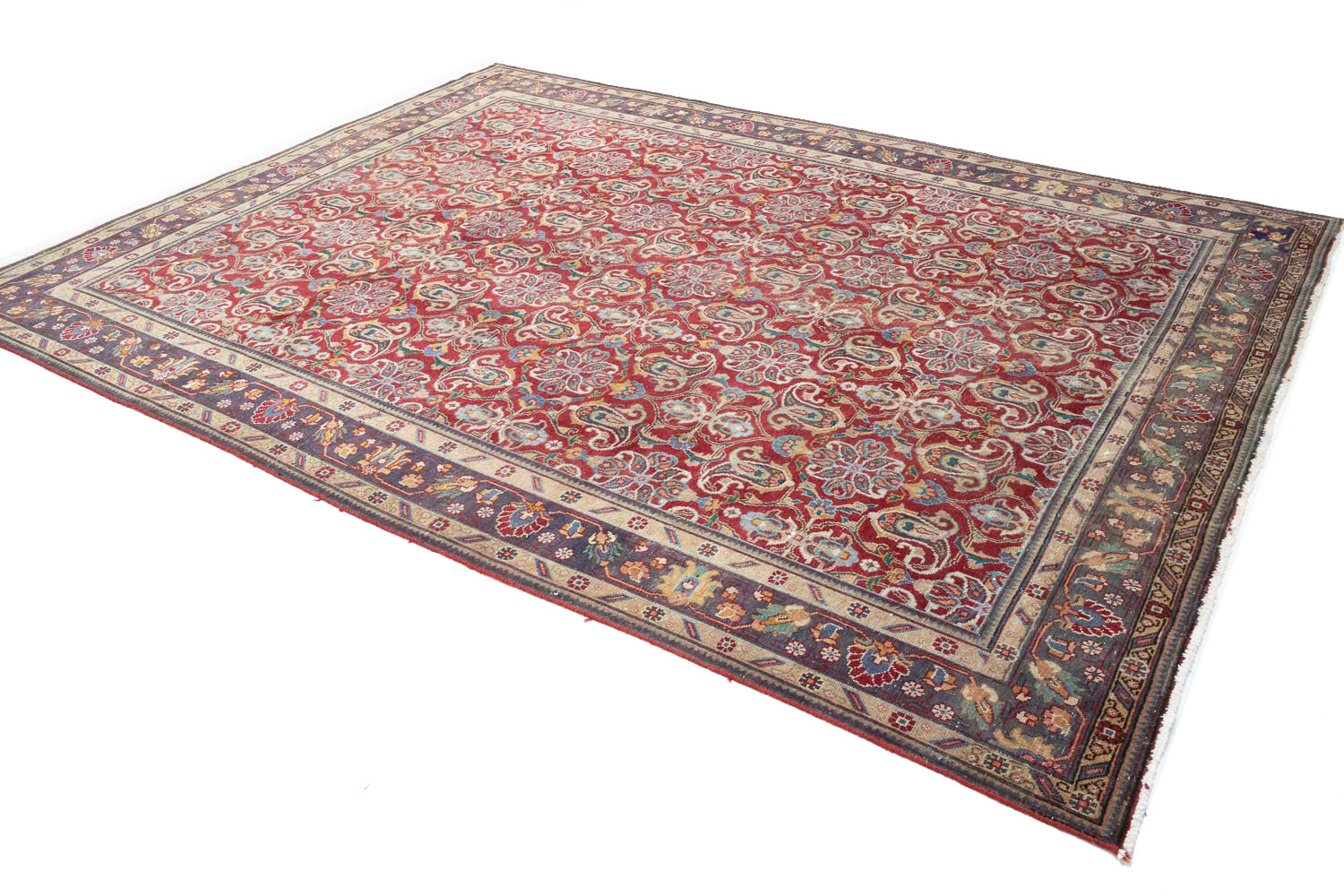 8'4x11'0 Hand Knotted Floral Traditional Wool Oriental Rug - Image 4