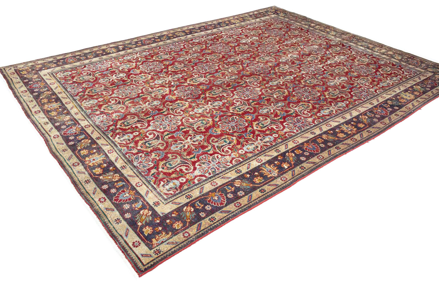 8'4x11'0 Hand Knotted Floral Traditional Wool Oriental Rug - Image 5