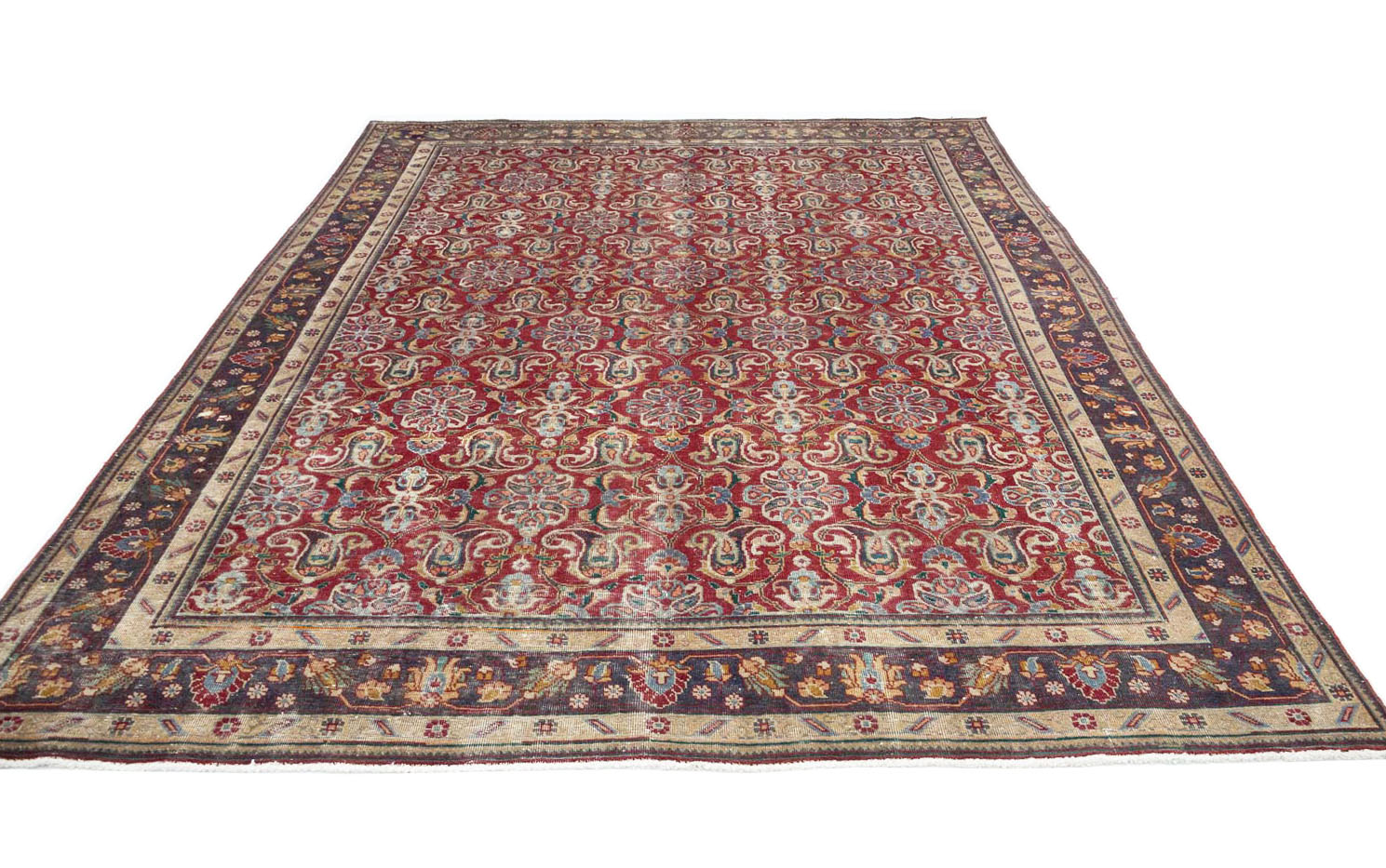 8'4x11'0 Hand Knotted Floral Traditional Wool Oriental Rug - Image 6