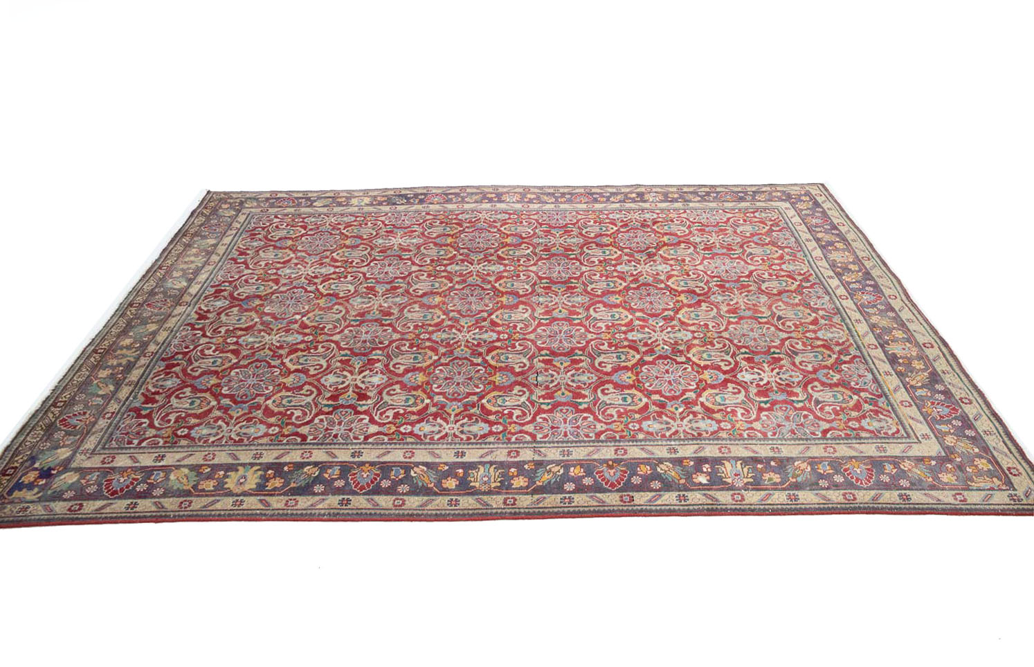 8'4x11'0 Hand Knotted Floral Traditional Wool Oriental Rug - Image 7