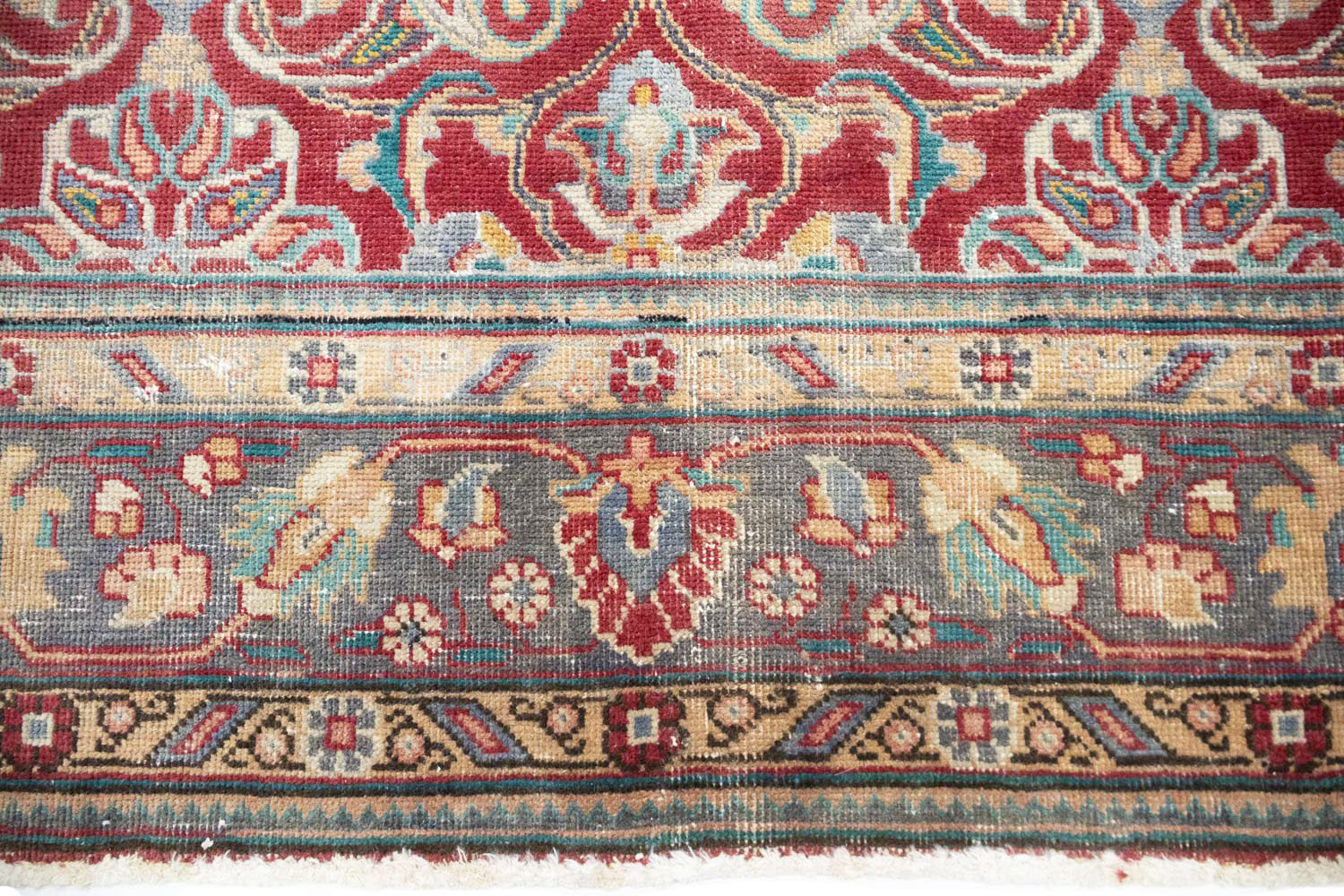8'4x11'0 Hand Knotted Floral Traditional Wool Oriental Rug - Image 9