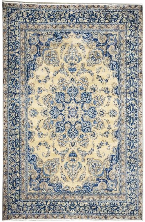 9'3x11'7 Hand Knotted Floral Traditional Wool Oriental Rug