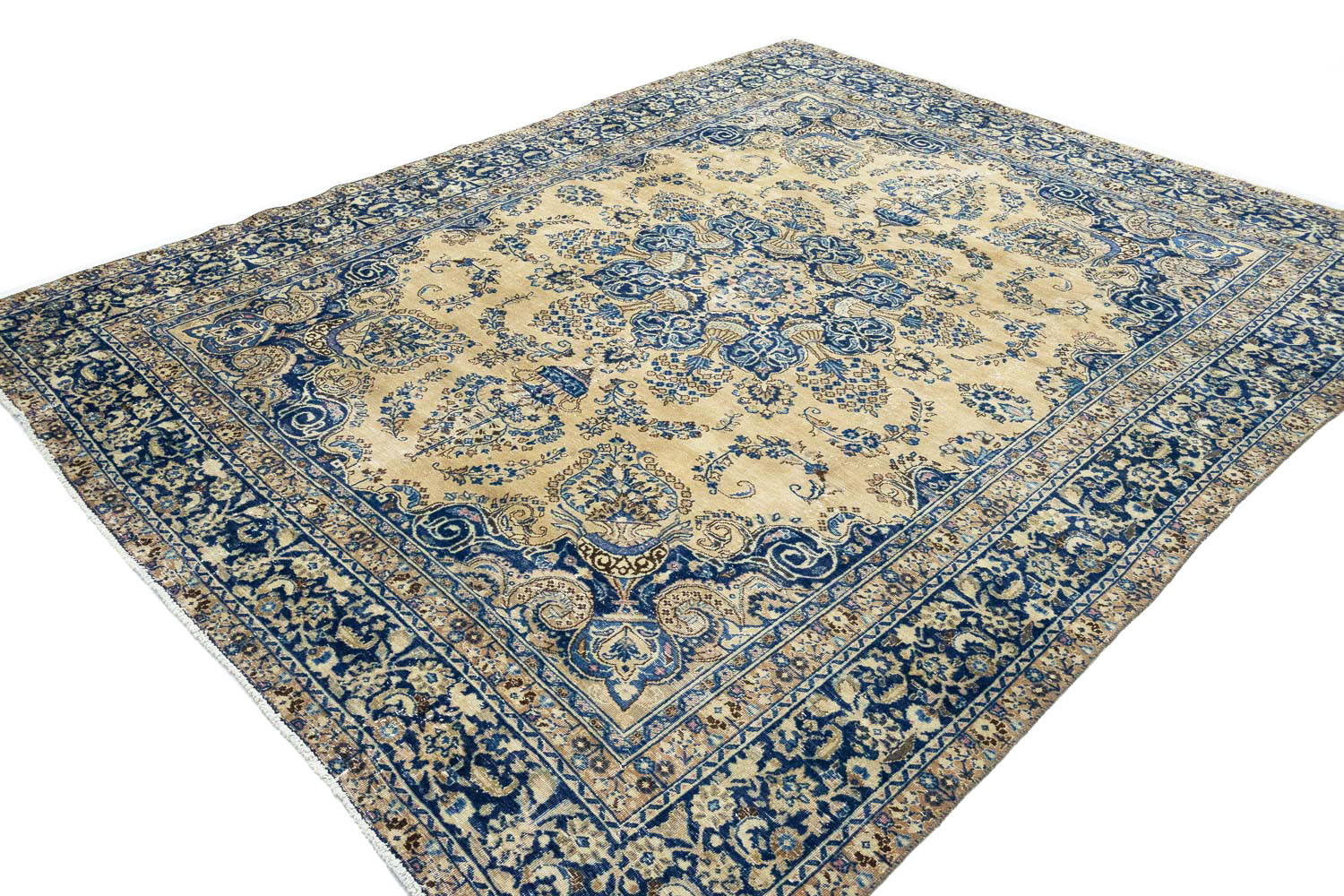 9'3x11'7 Hand Knotted Floral Traditional Wool Oriental Rug - Image 5