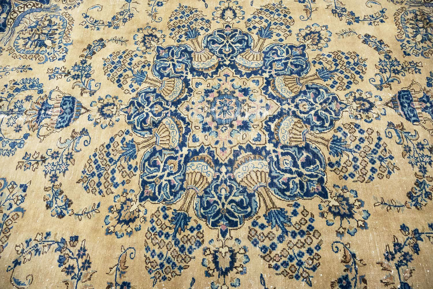 9'3x11'7 Hand Knotted Floral Traditional Wool Oriental Rug - Image 7