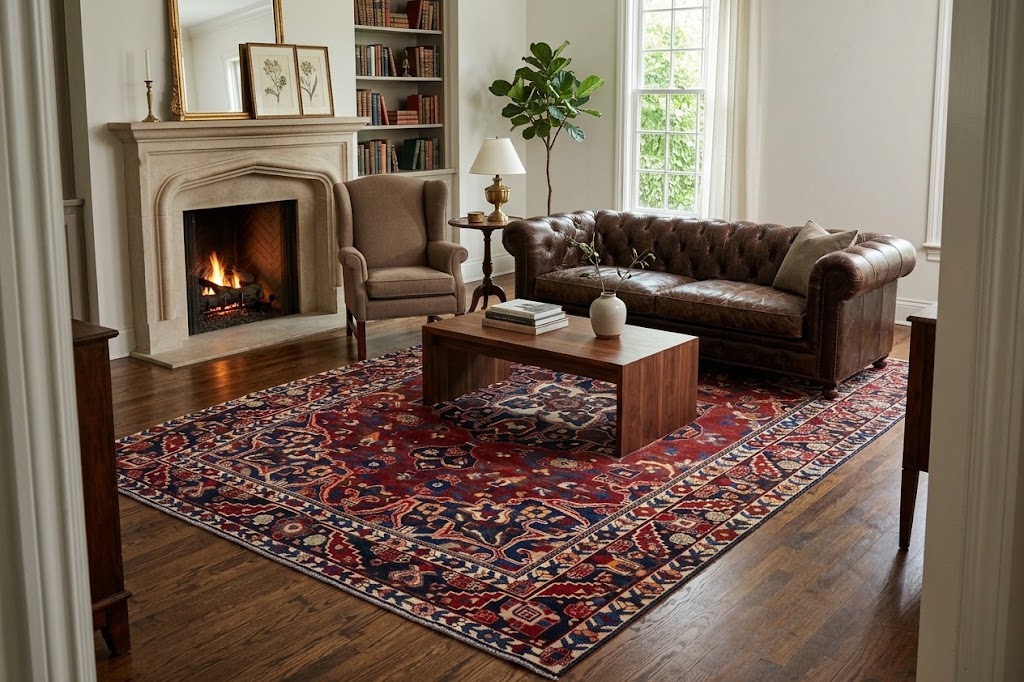 6'8x10'6 Hand Knotted Floral Traditional Wool Oriental Rug - Image 2