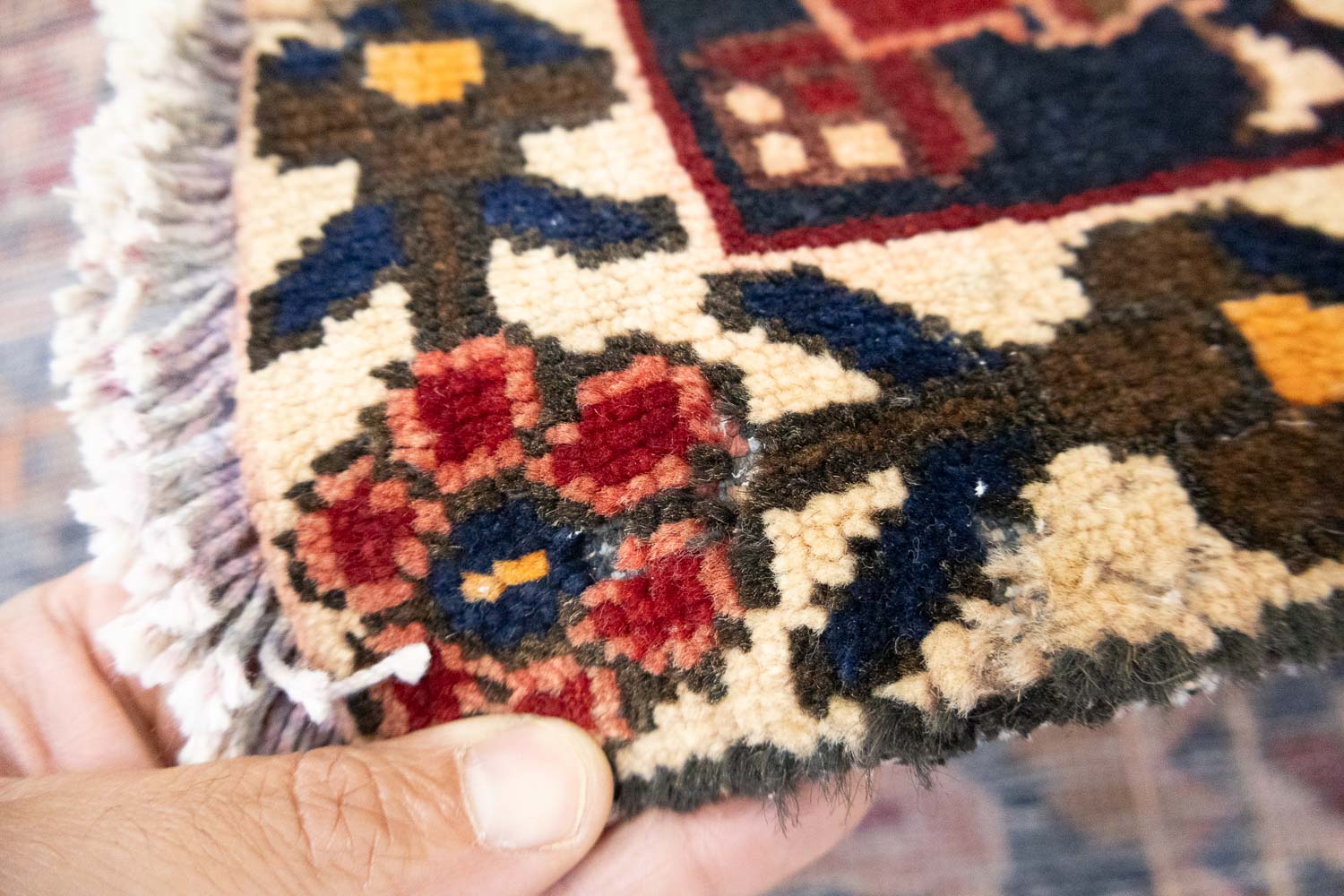 6'8x10'6 Hand Knotted Floral Traditional Wool Oriental Rug - Image 16