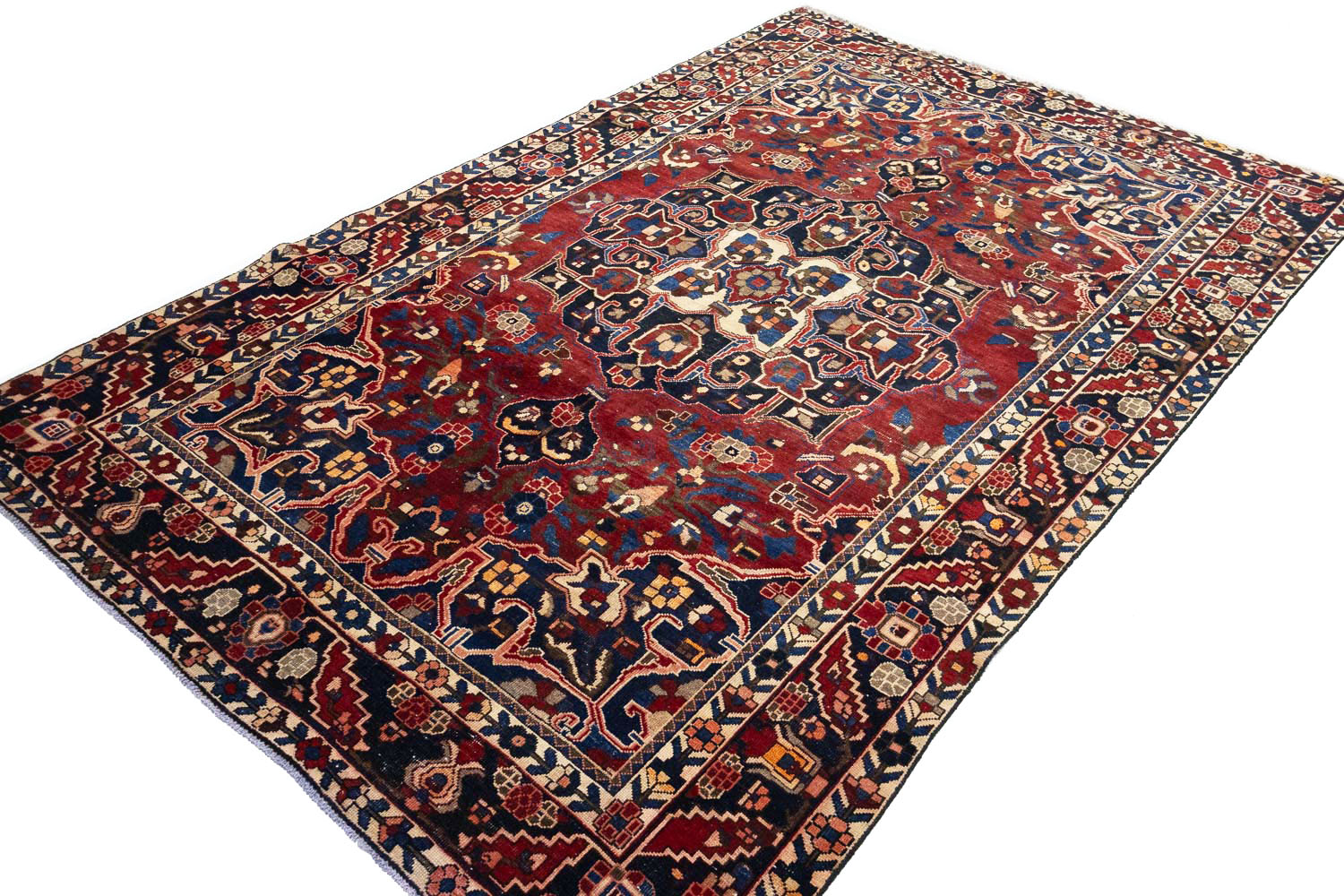 6'8x10'6 Hand Knotted Floral Traditional Wool Oriental Rug - Image 4