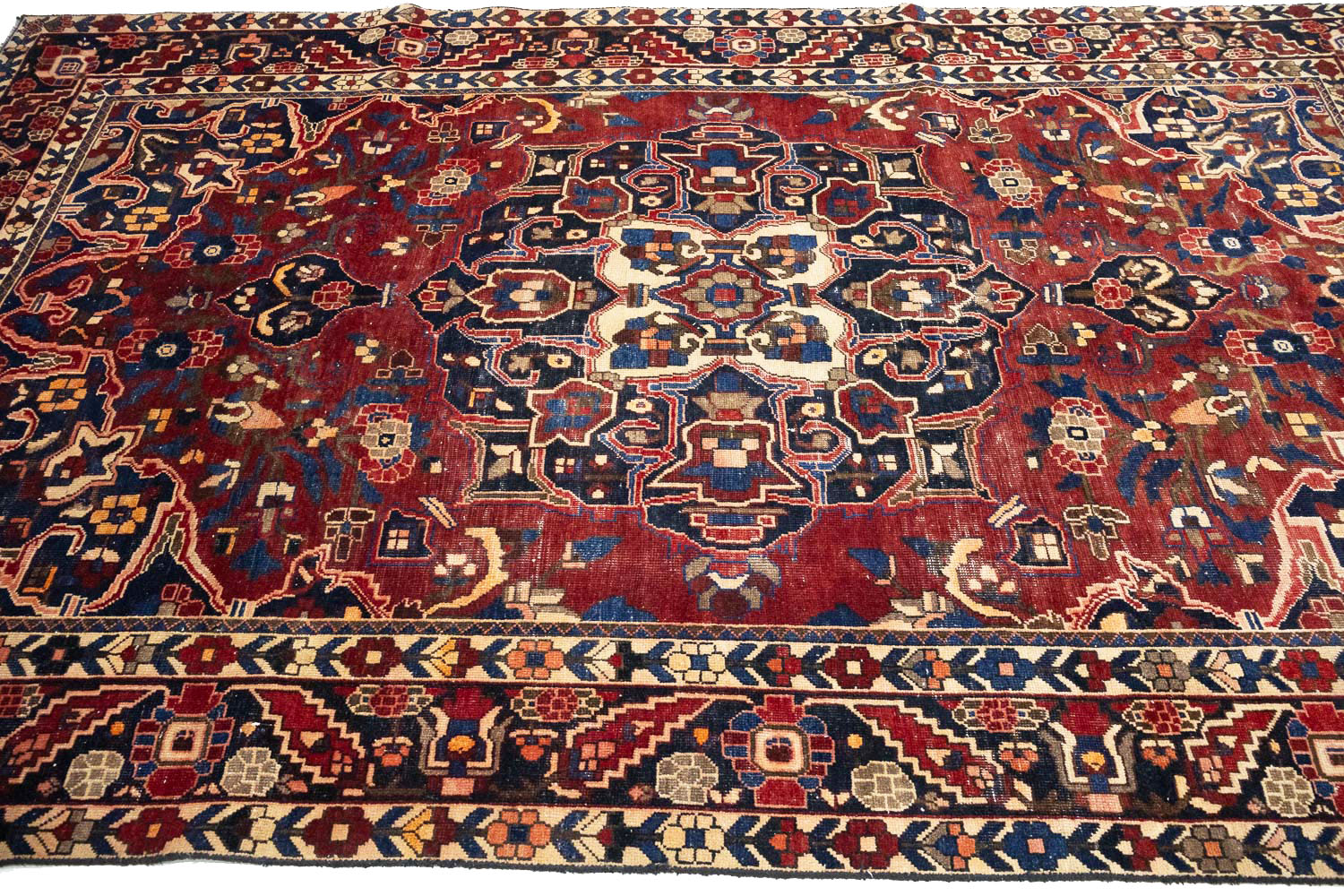 6'8x10'6 Hand Knotted Floral Traditional Wool Oriental Rug - Image 5