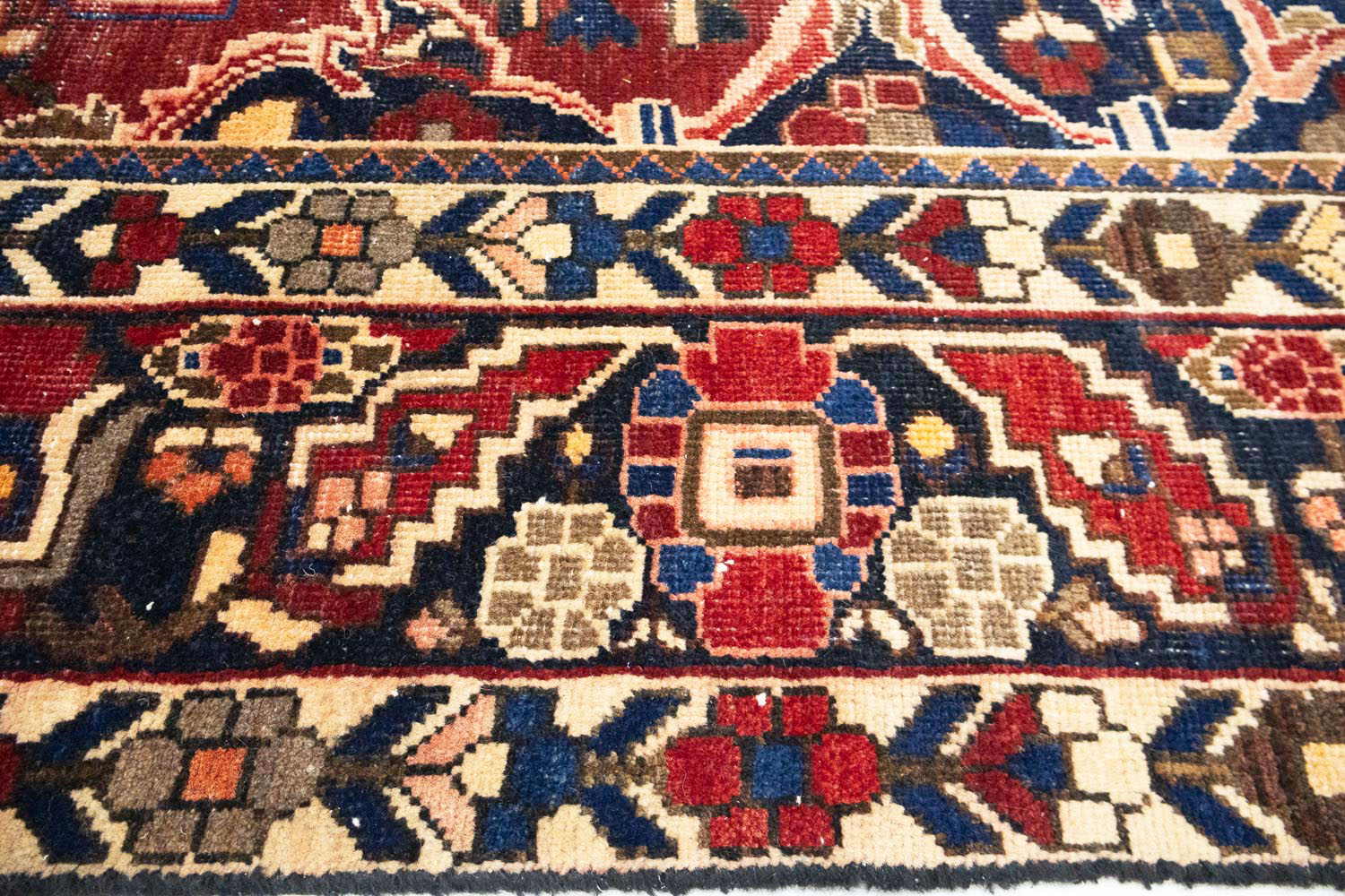 6'8x10'6 Hand Knotted Floral Traditional Wool Oriental Rug - Image 9