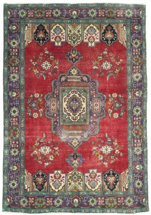 6'7x9'10 Hand Knotted Floral Traditional Wool Oriental Rug