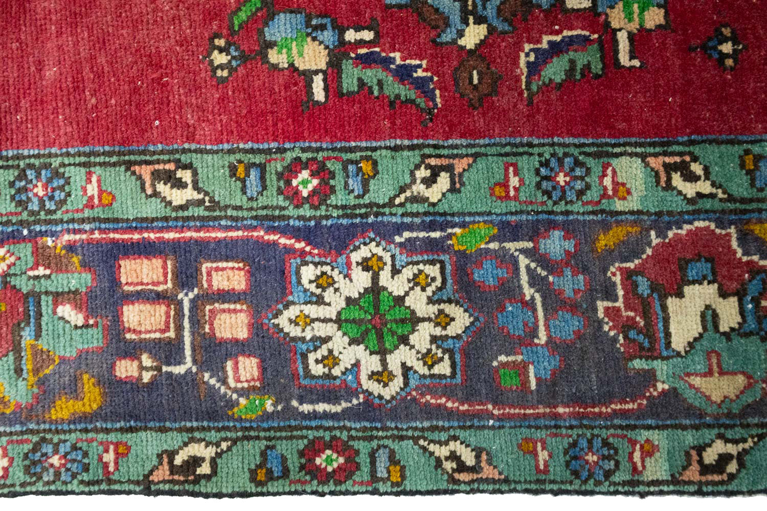 6'7x9'10 Hand Knotted Floral Traditional Wool Oriental Rug - Image 12