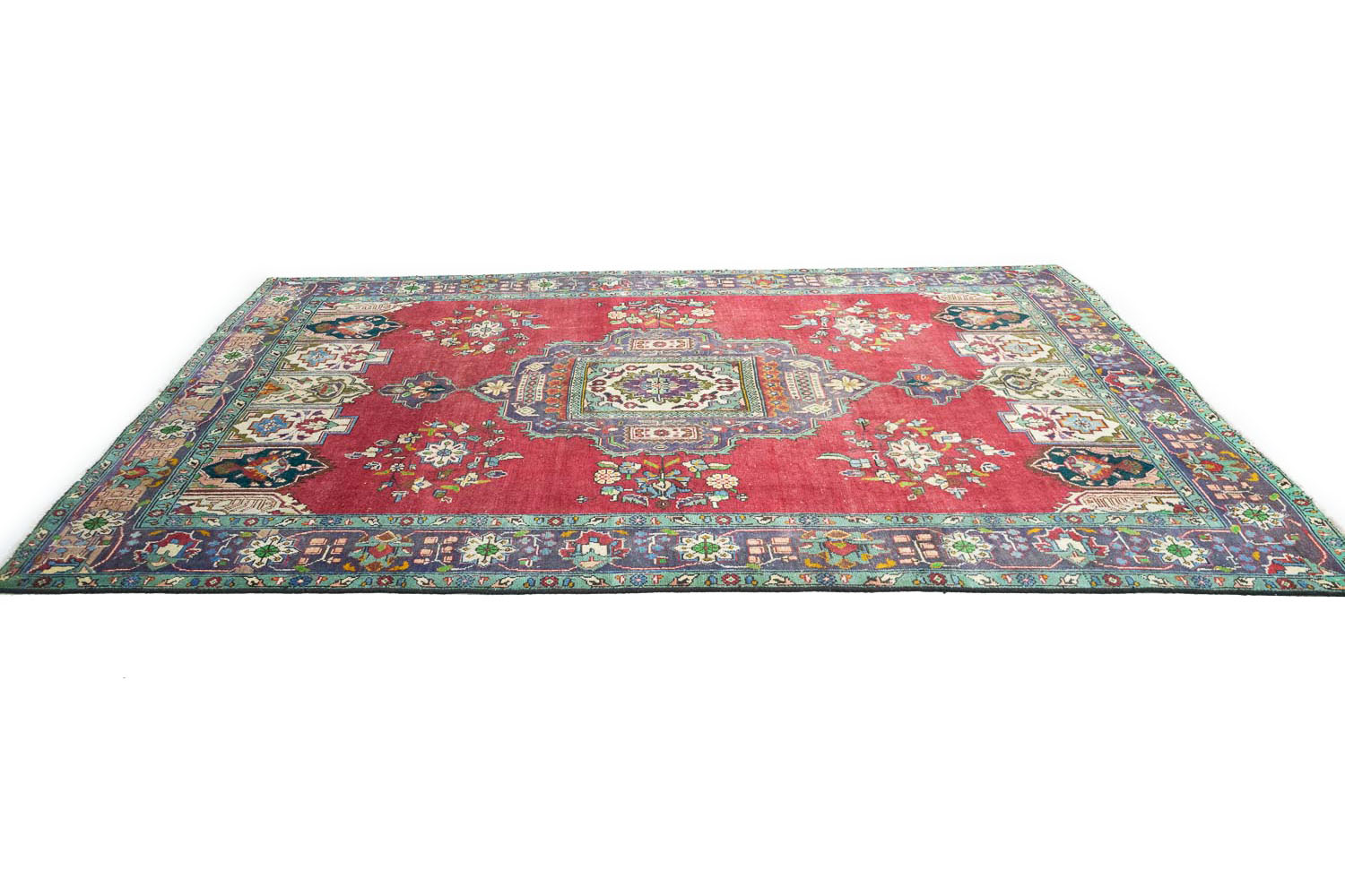 6'7x9'10 Hand Knotted Floral Traditional Wool Oriental Rug - Image 7