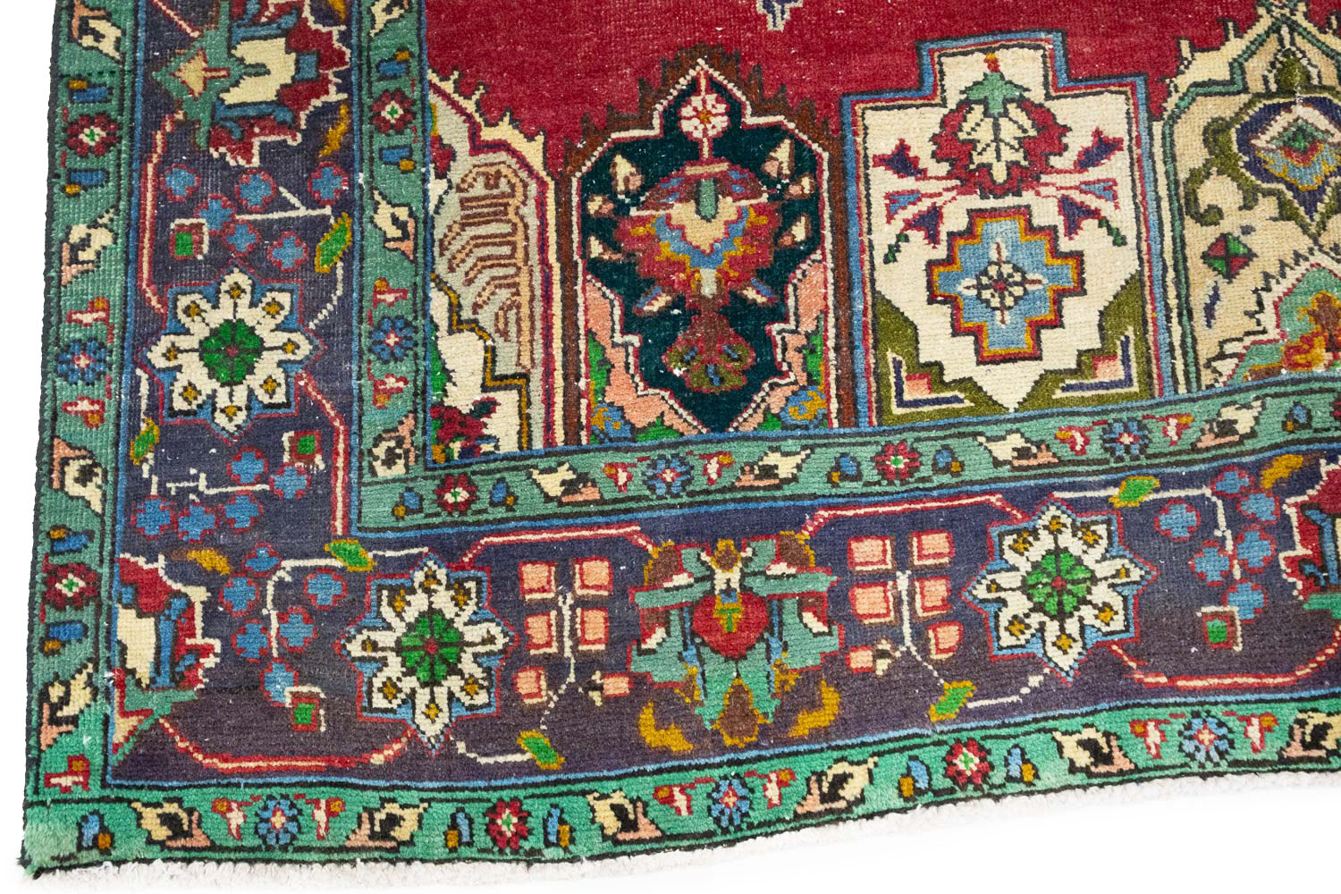 6'7x9'10 Hand Knotted Floral Traditional Wool Oriental Rug - Image 10