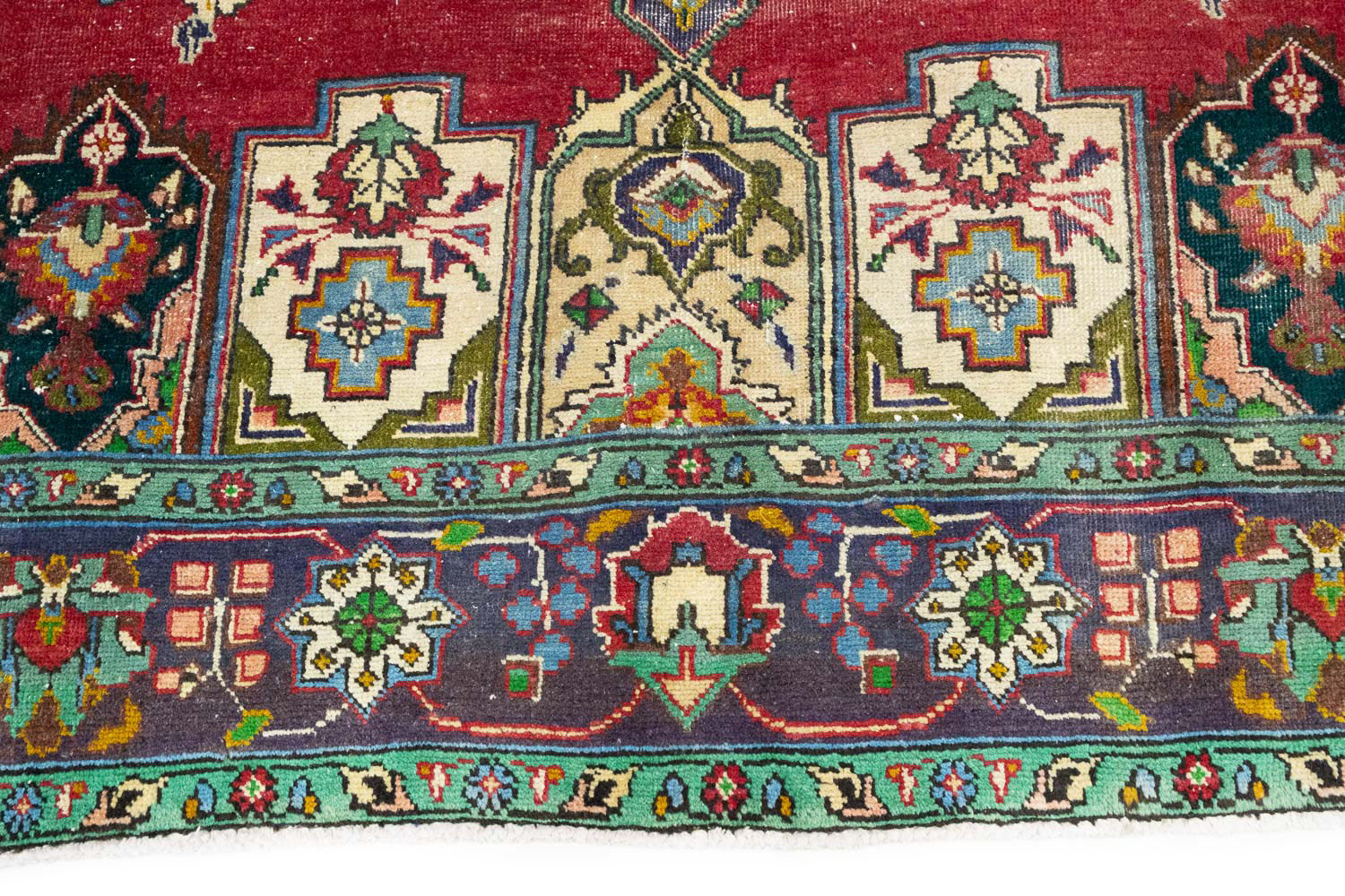 6'7x9'10 Hand Knotted Floral Traditional Wool Oriental Rug - Image 11