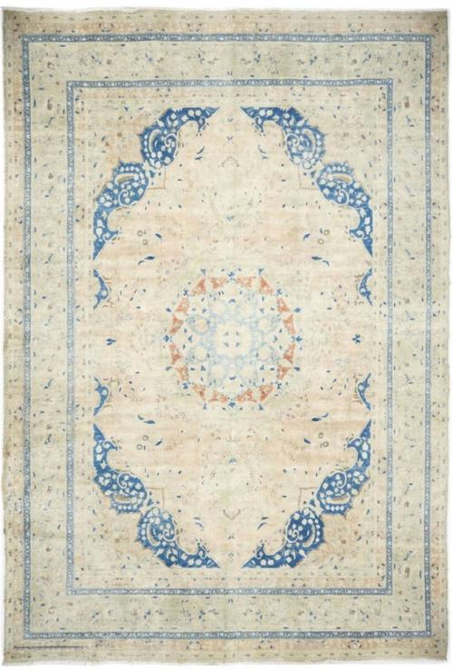 9'6x12'8 Hand Knotted Floral Traditional Wool Oriental Rug