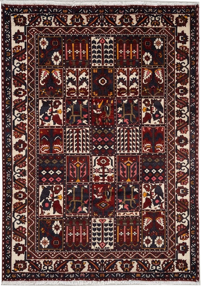6'8x10'1 Hand Knotted Floral Traditional Wool Oriental Rug - Image 1