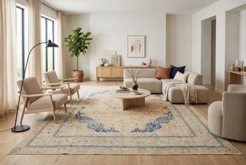 9'6x12'8 Hand Knotted Floral Traditional Wool Oriental Rug