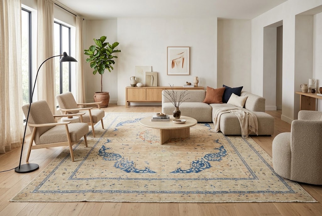 9'6x12'8 Hand Knotted Floral Traditional Wool Oriental Rug - Image 2